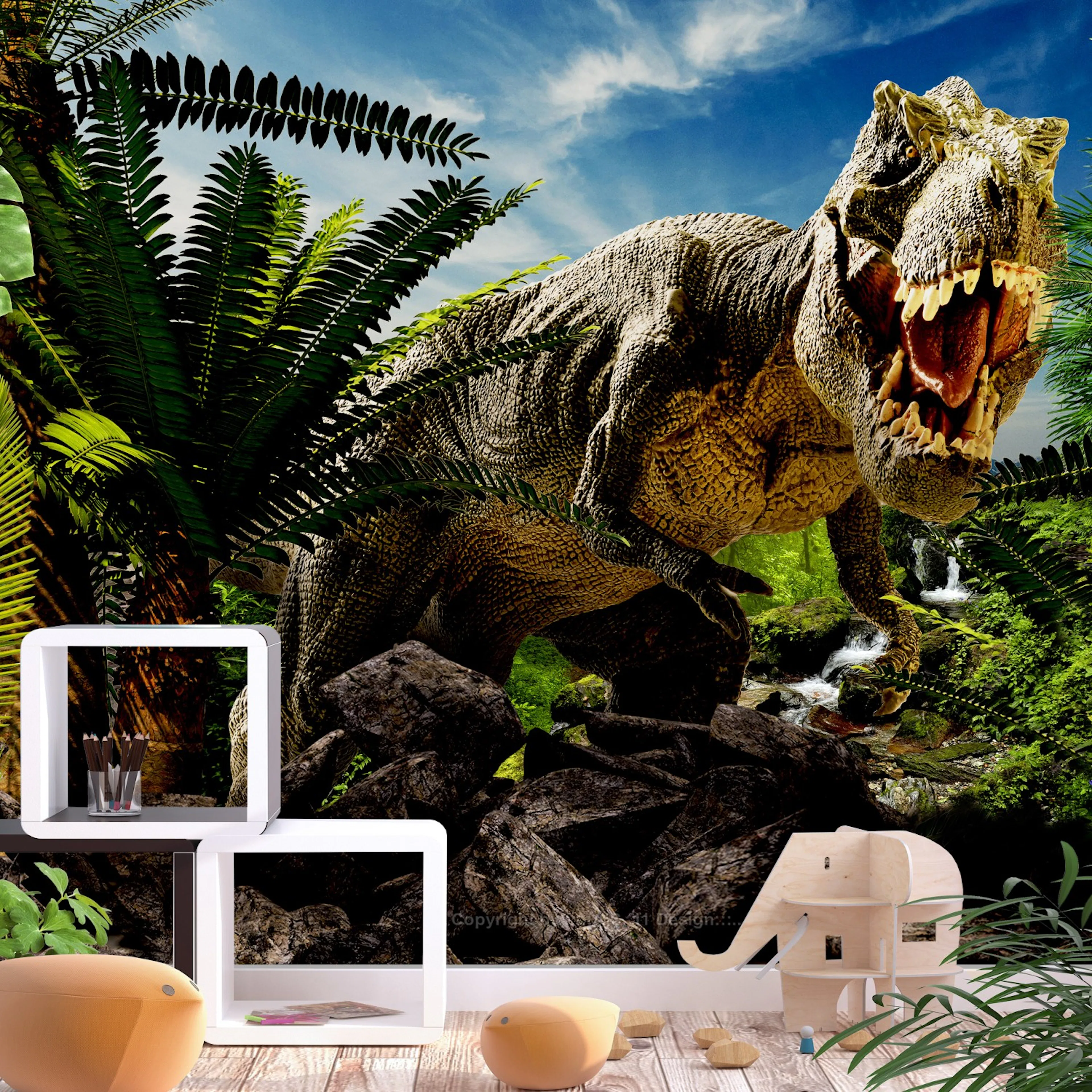 Fototapet Arkiio Angry Tyrannosaur