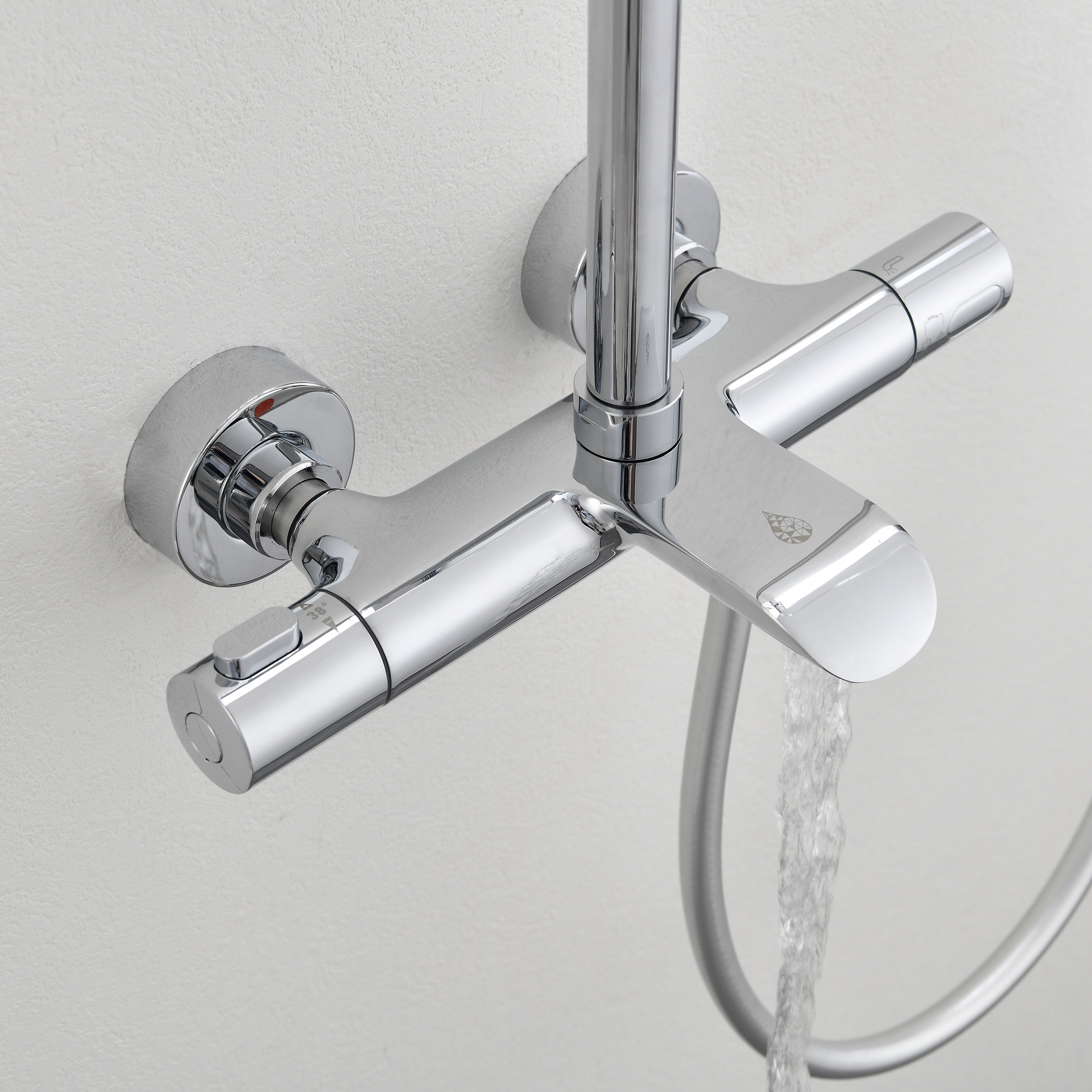 Takduschset Bathlife Svalla med Badkarsblandare