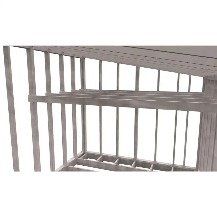 Attefallsstomme Byggstommar 10 grader med Loft 7200x3940 mm Färdiga Sektioner