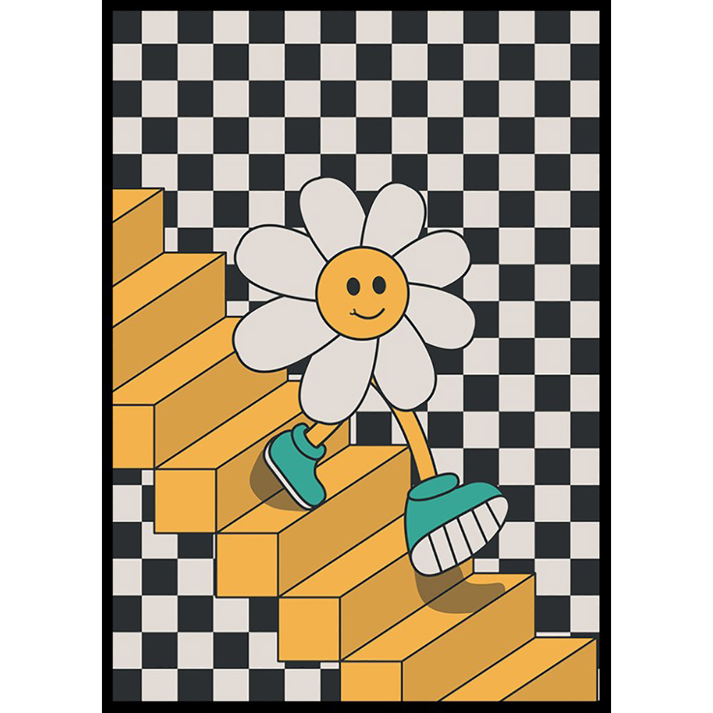 Poster Gallerix Smiley Flower Down The Stairs