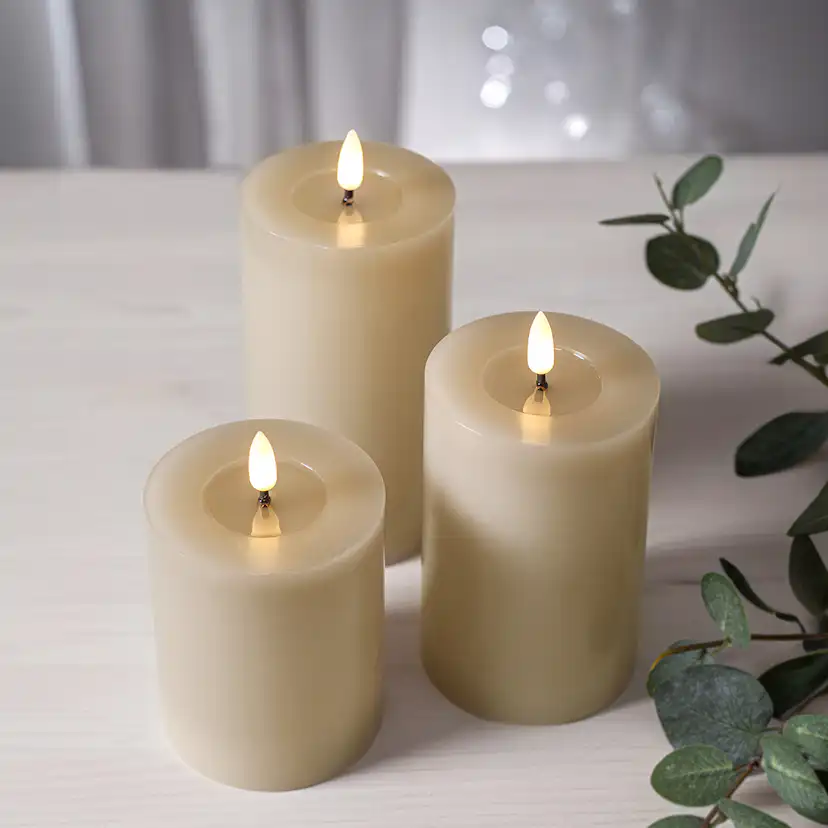 LED-Blockljus Star Trading Flamme Flow 12,5 cm