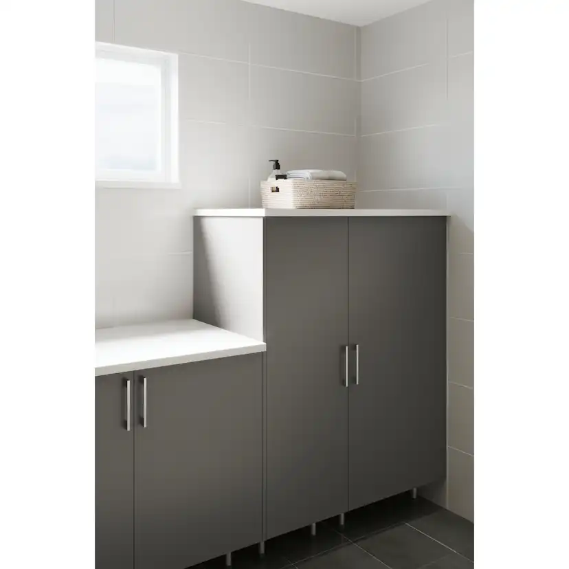 Tvätt & Tork Stomme bänkskåp 50x72x58 Vit 2Hyll B: 500