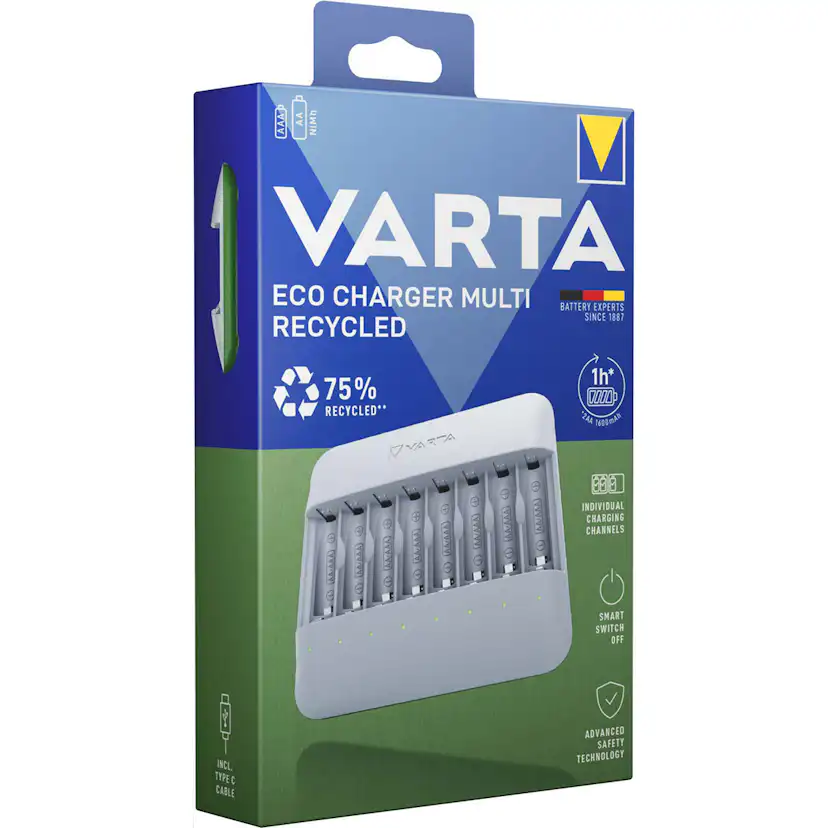 Batteriladdare Varta Eco Charger Multi Recycled