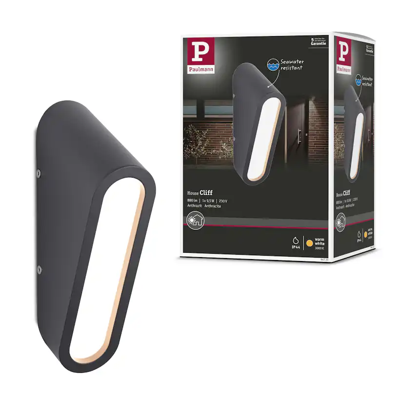 Fasadbelysning LED Paulmann Cliff Seawater Resistant IP44 230V