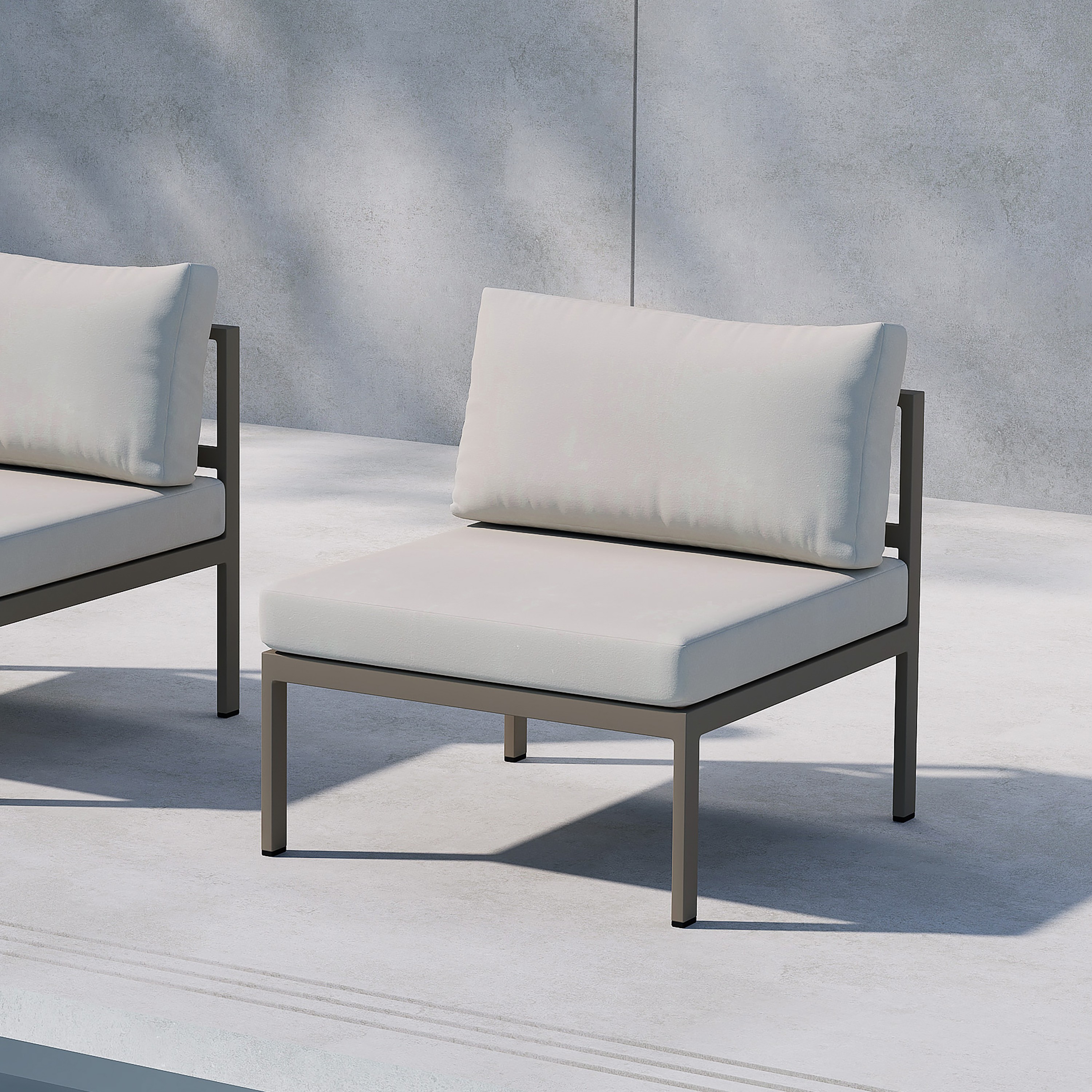 Copacabana Sofa Module Middle - Brown / Beige Brun/Beige