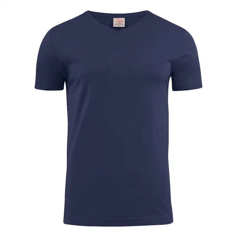 Printer Heavy V T-shirt Dark Navy M Storlek: M, Färg: Mörk Marin