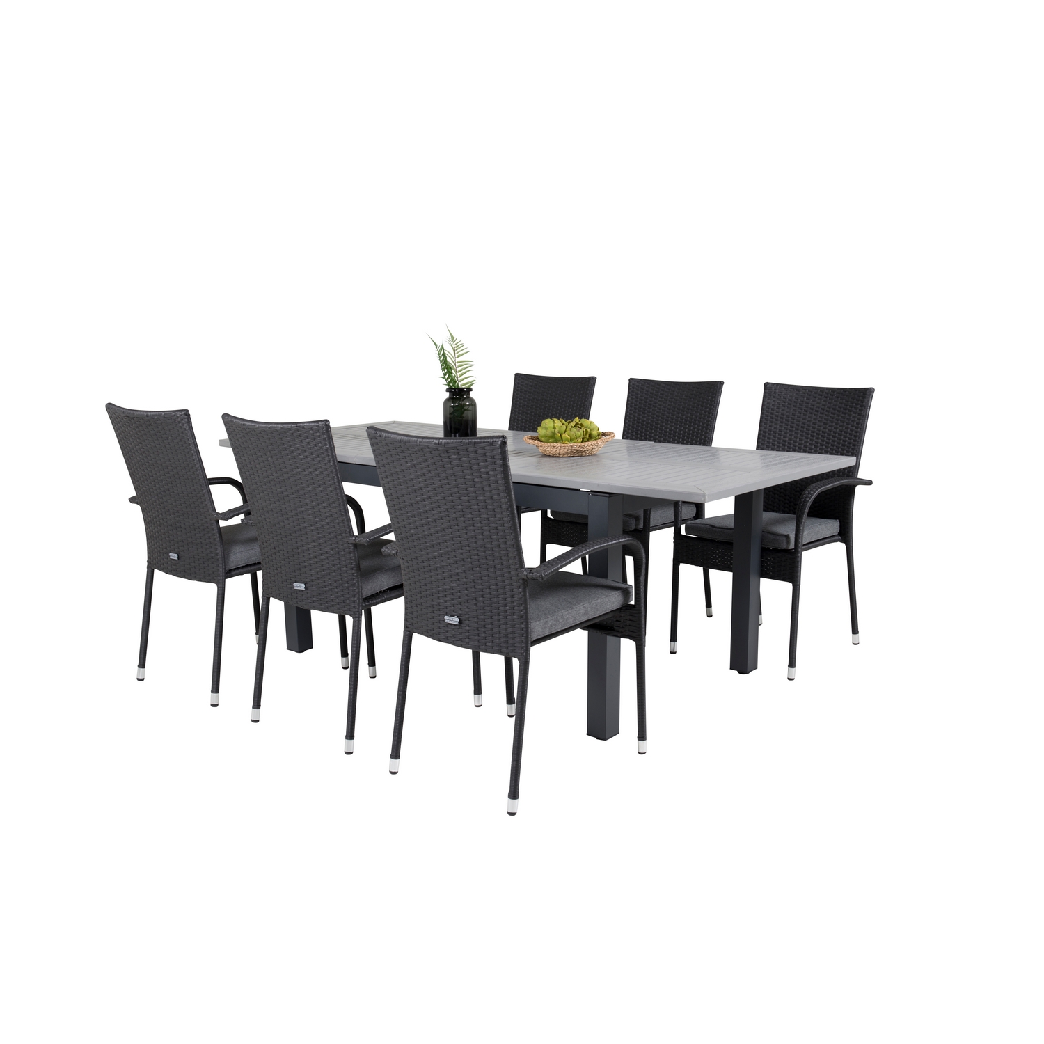 Matgrupp Venture Home Aleyna 160/240 med 6 Asta Stolar