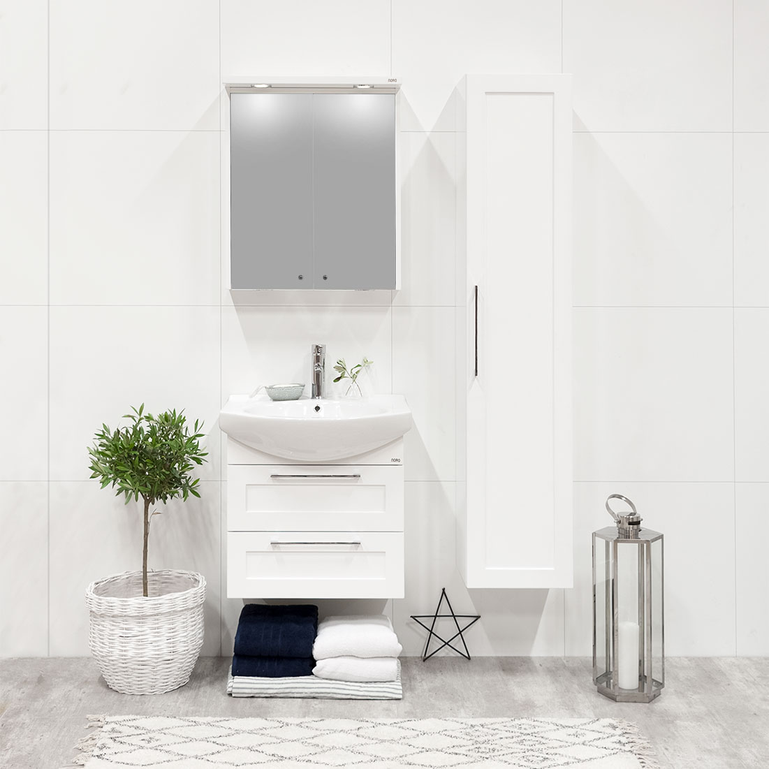 Möbelpaket Noro Polo Vit Högblank