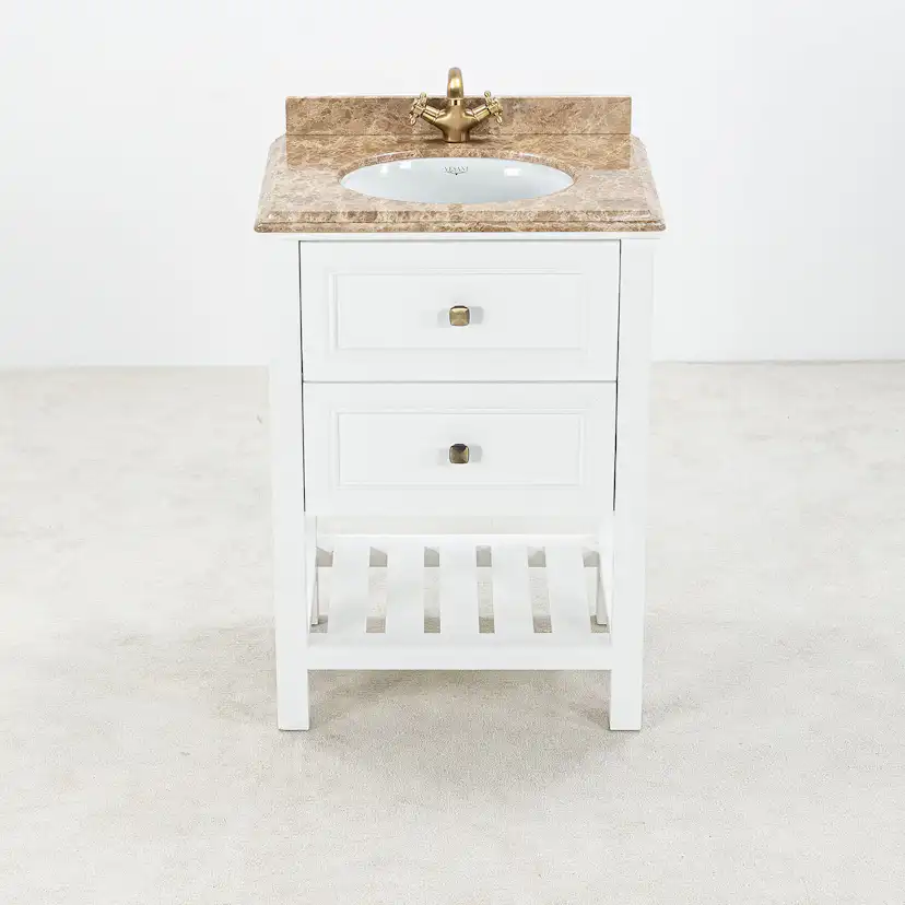 Tvättställsskåp Vesani Utah Beige Marmor