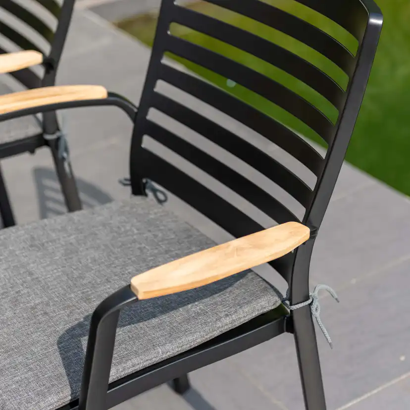 Matgrupp Utomhus LifestyleGarden Portals 95 cm 4 Carver-stolar