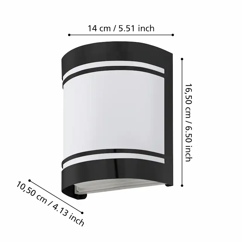 Utvändig vägglampa Eglo Cerno