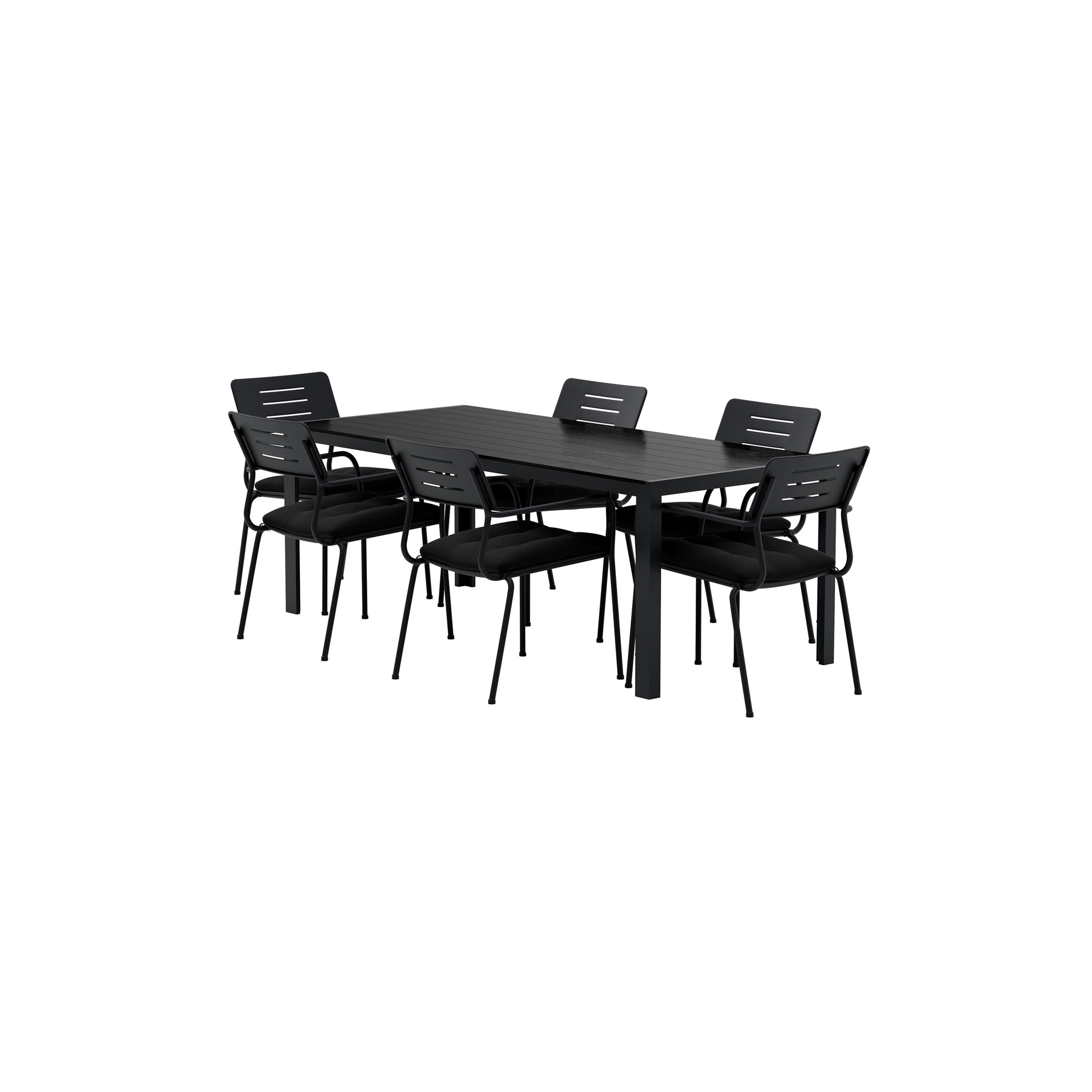 Matgrupp Utomhus Venture Home Break 90x205 cm med 6 st Nicke Trädgårdsstolar