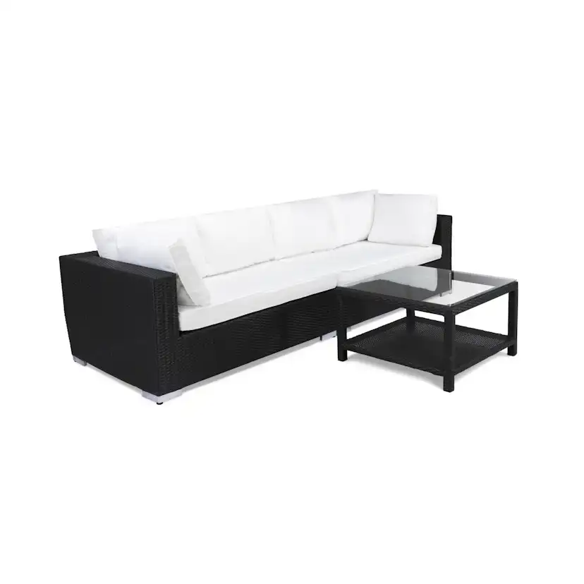 Loungegrupp Comfort Garden Bahamas 6-sits med Fåtölj och Bord 75x75