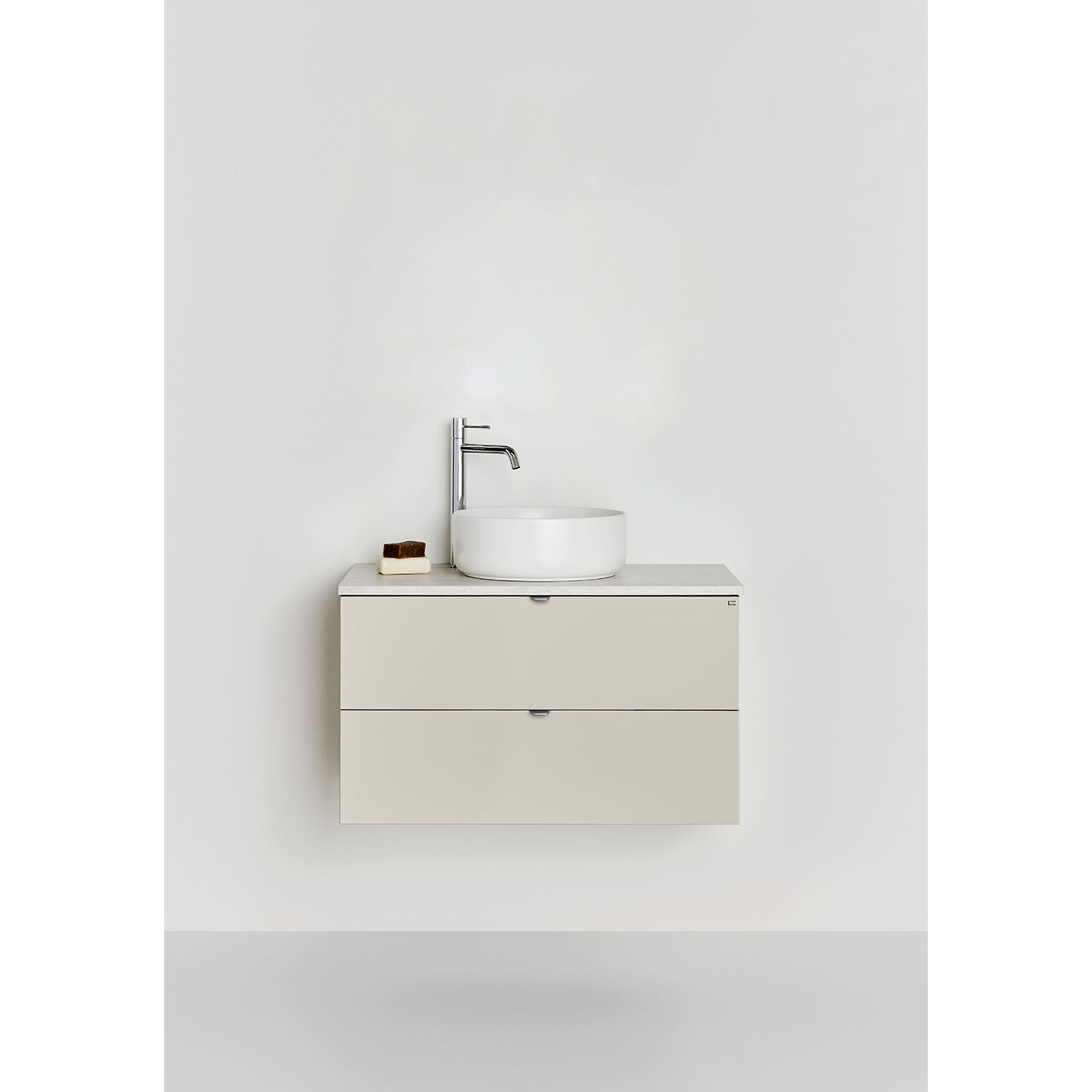 Tvättställsskåp Hafa Go 2 Lådor Beige