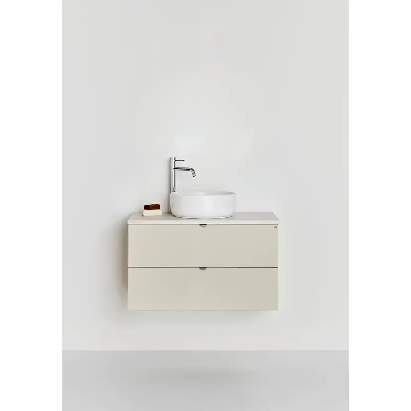 Tvättställsskåp Hafa Go 2 Lådor Beige