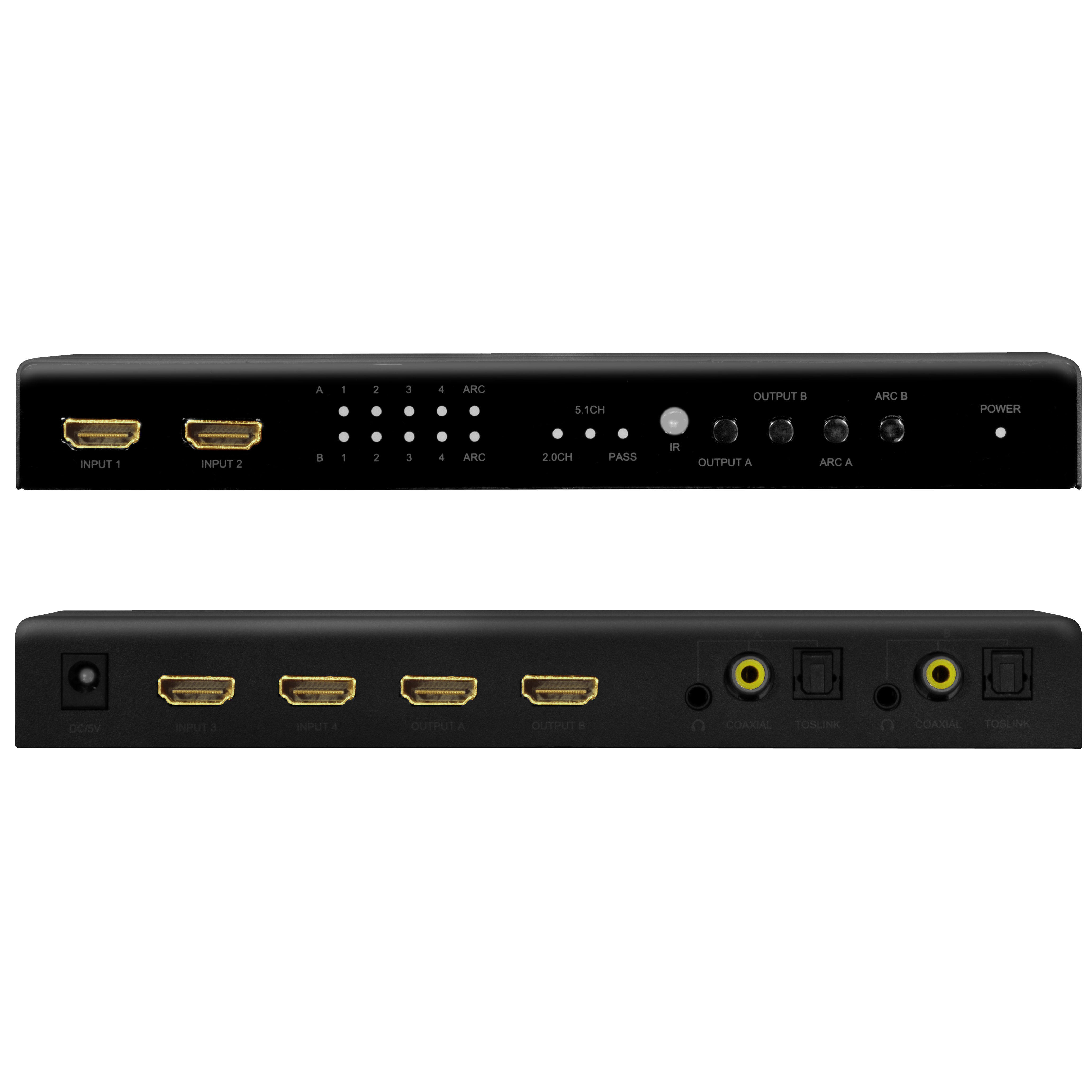 HDMI Matrix-switch LogiLink 4K/60Hz ARC HDCP HDR CEC