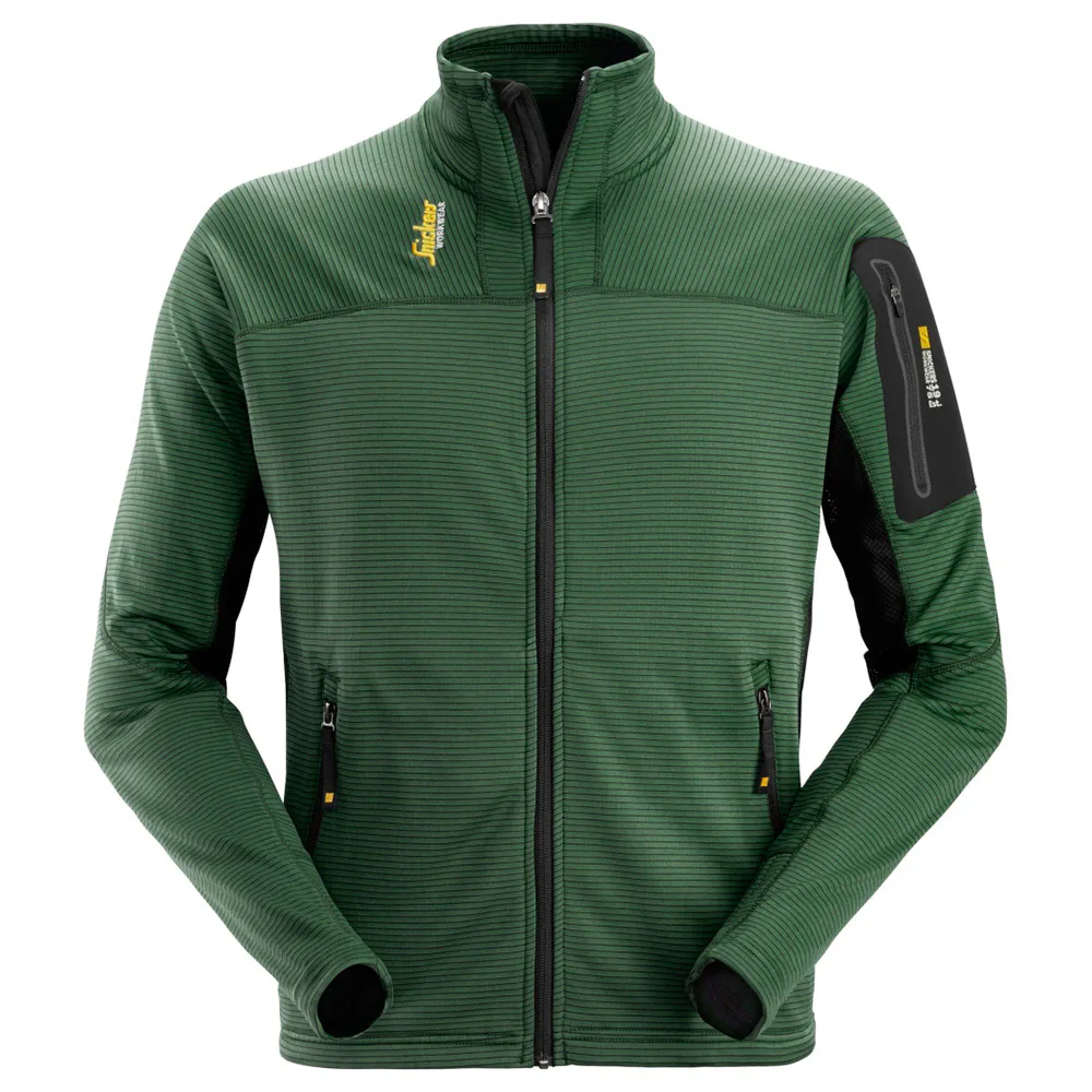 Tröja Zip BM Microfl Storlek: XS , Färg: Forest Green\Black