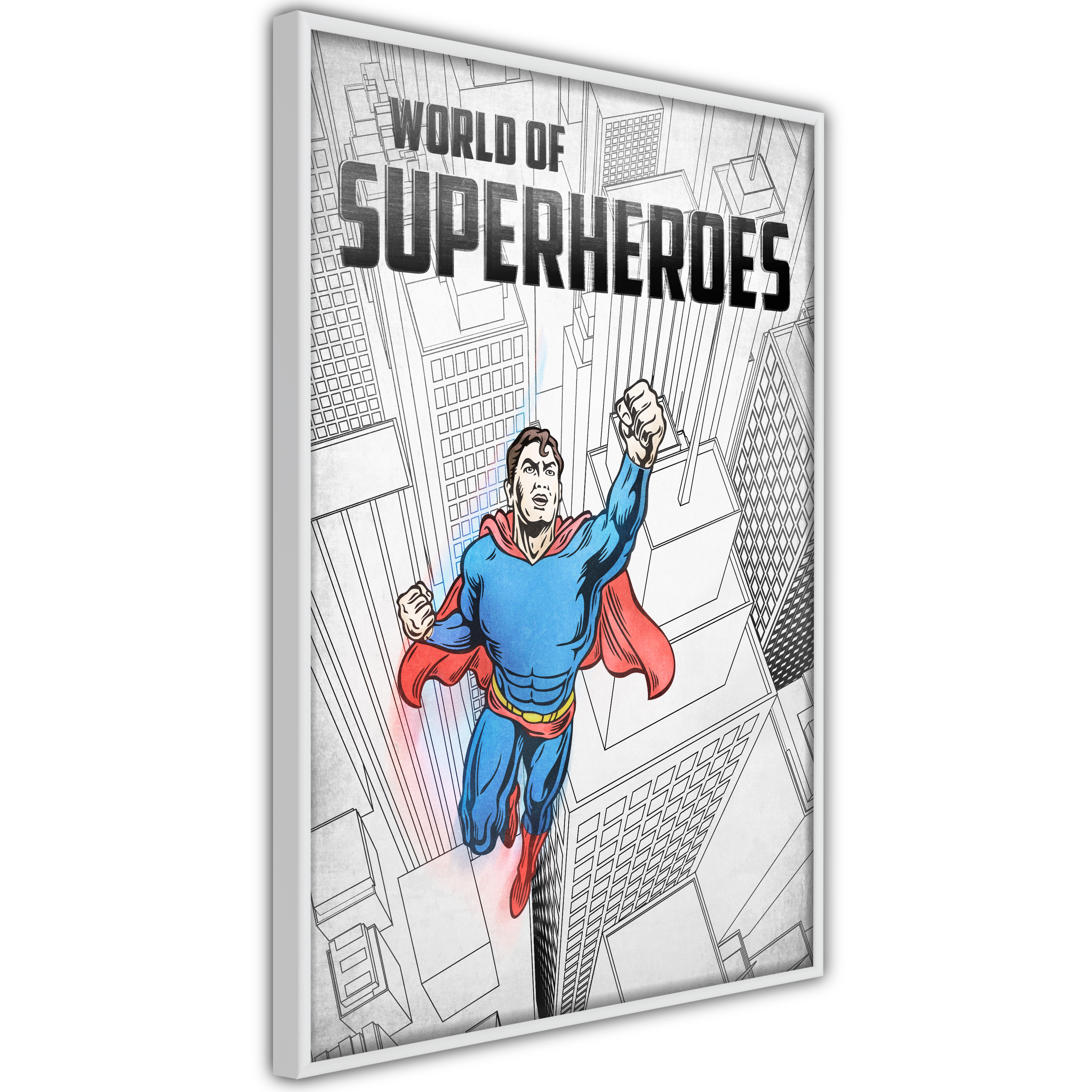 Poster Artgeist Affisch World of Superheroes