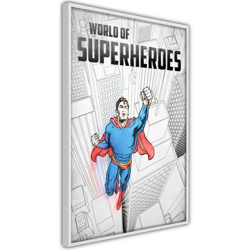 Poster Artgeist Affisch World of Superheroes