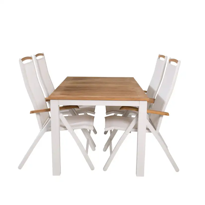 Matgrupp Venture Home Perla 152/210 med 4 Stolar