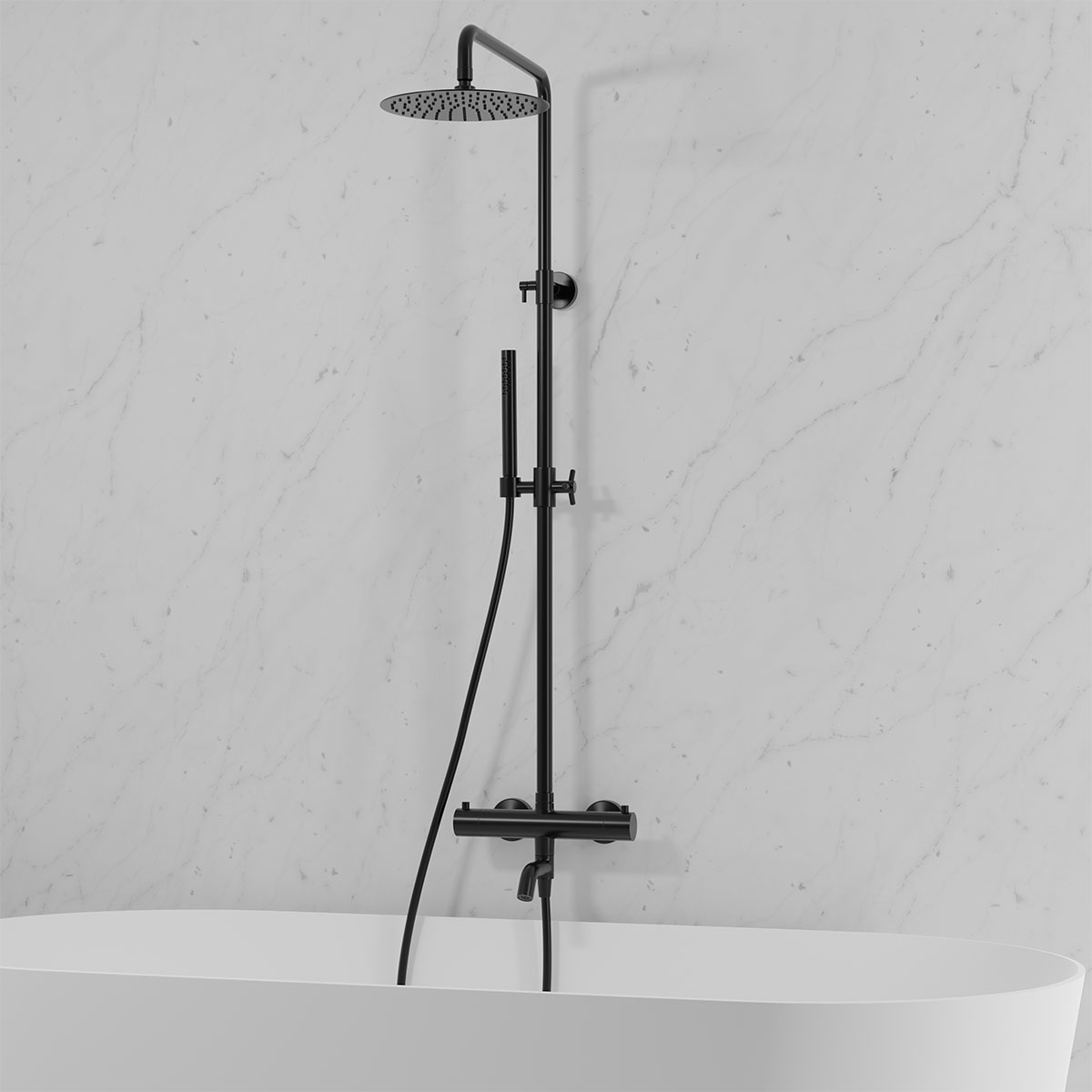 Takduschset Scandtap Steel Pleasure 3