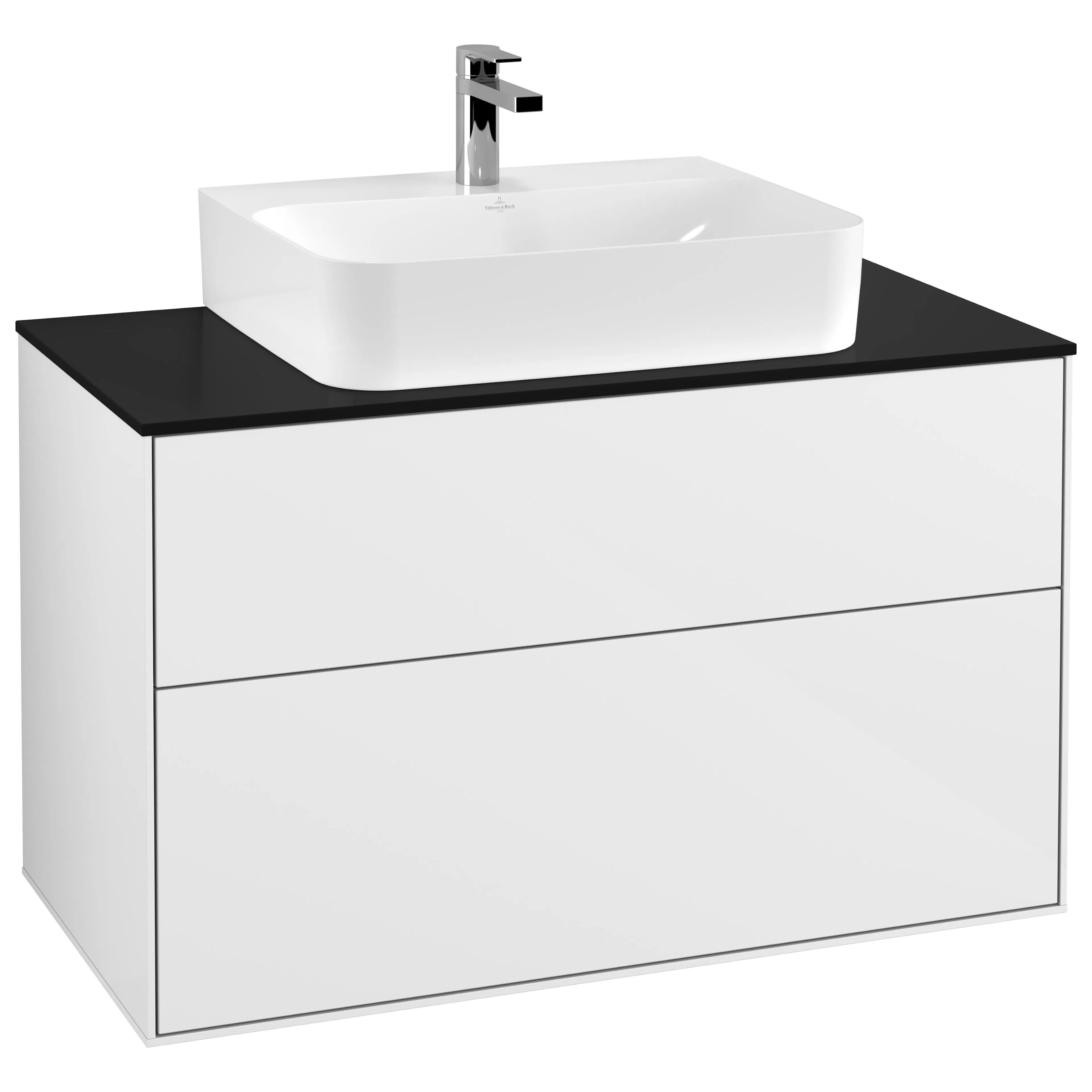 Tvättställsskåp Villeroy & Boch Finion med 2 Lådor och Bänkskiva för Centrerat Tvättställ