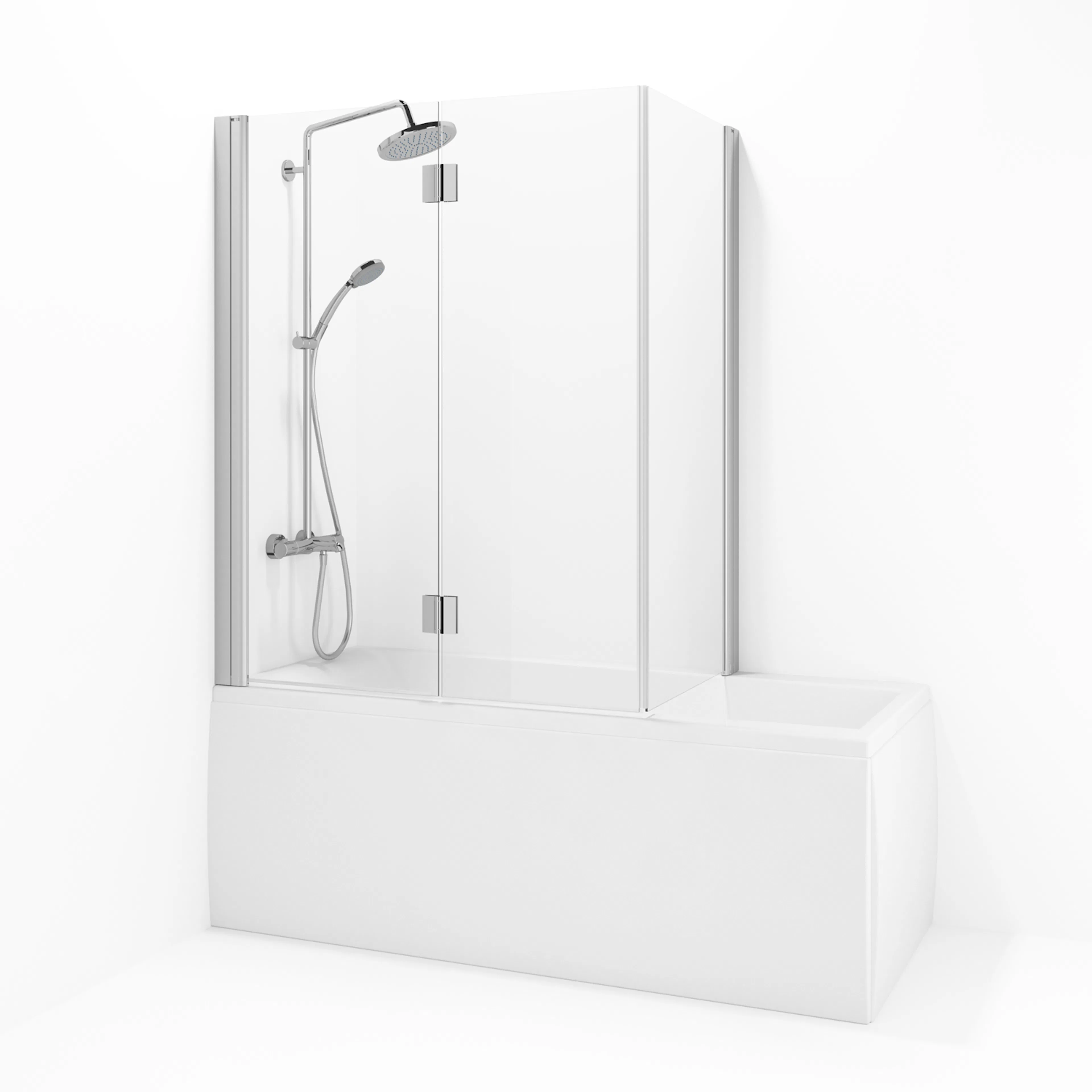 Spirit badHöNi 158 68x93 Ma Kl 680x930x1400 mm, Matt Aluminium, Klarglas