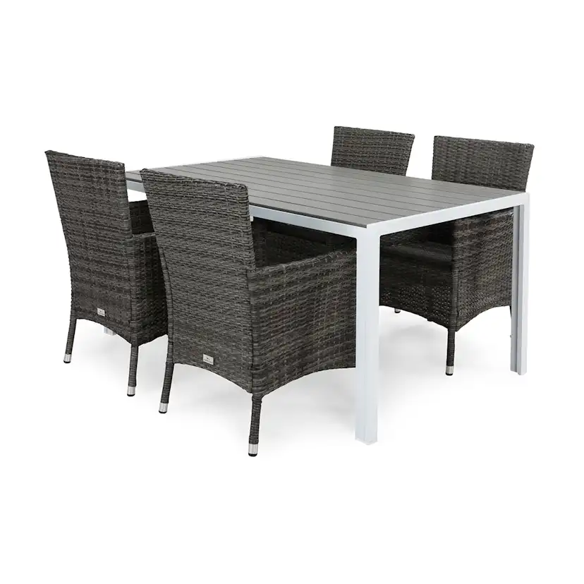 Trädgårdsgrupp Comfort Garden Tunis Matgrupp Utomhus 150 + 4 Thor Fåtölj