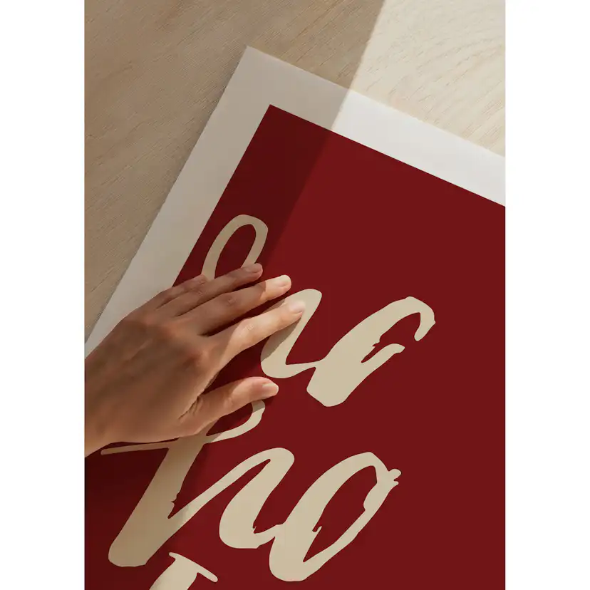 Poster Gallerix Ho Ho Ho R&W