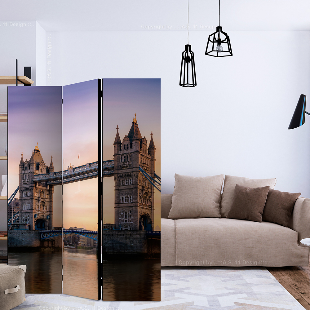 Rumsavdelare Skärmvägg Arkiio Bridge At Sunset 135x172 cm