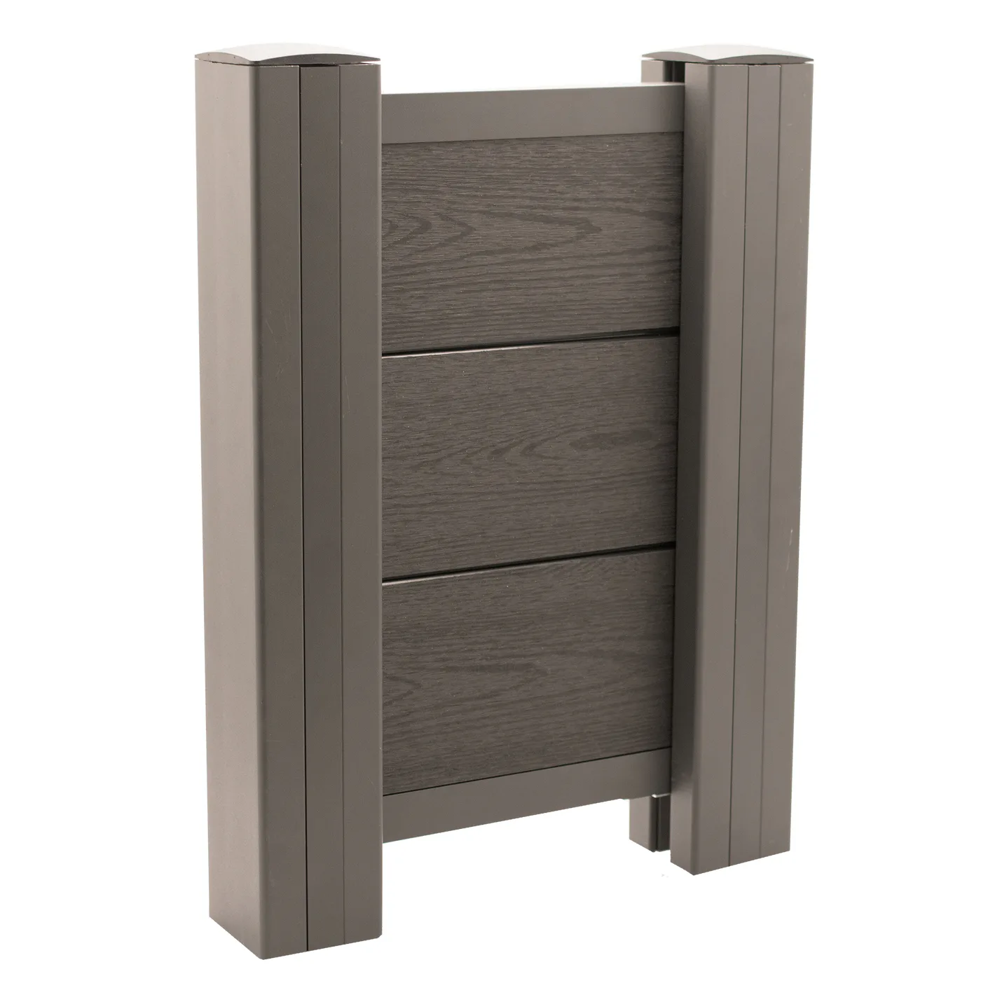 Komposit spontad trälook staketset tilläggsmodul, 172,7 cm Antal Moduler: 1 Tilläggsmodul