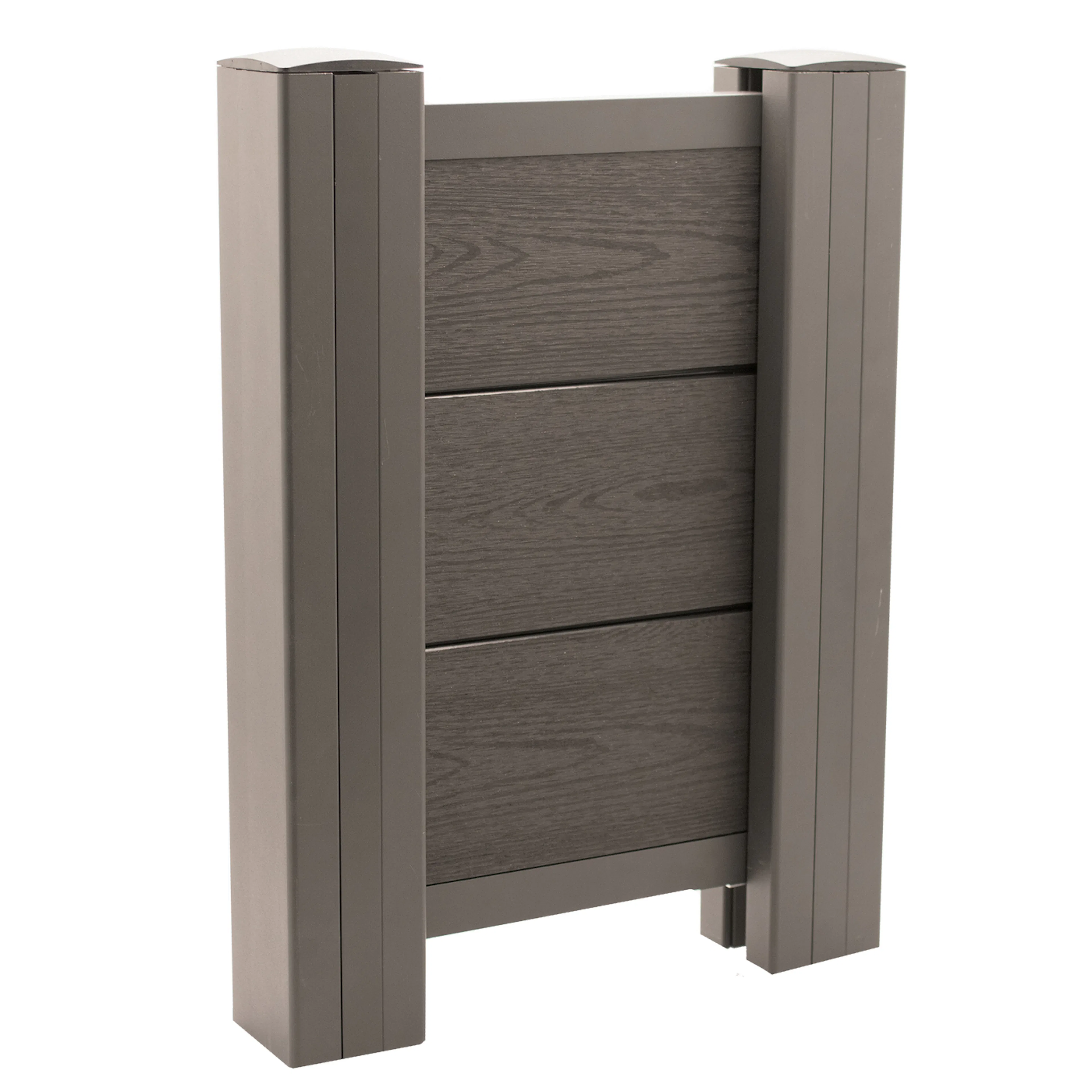 Staketset Hortus Komposit Trälook Höjd 172,7 cm