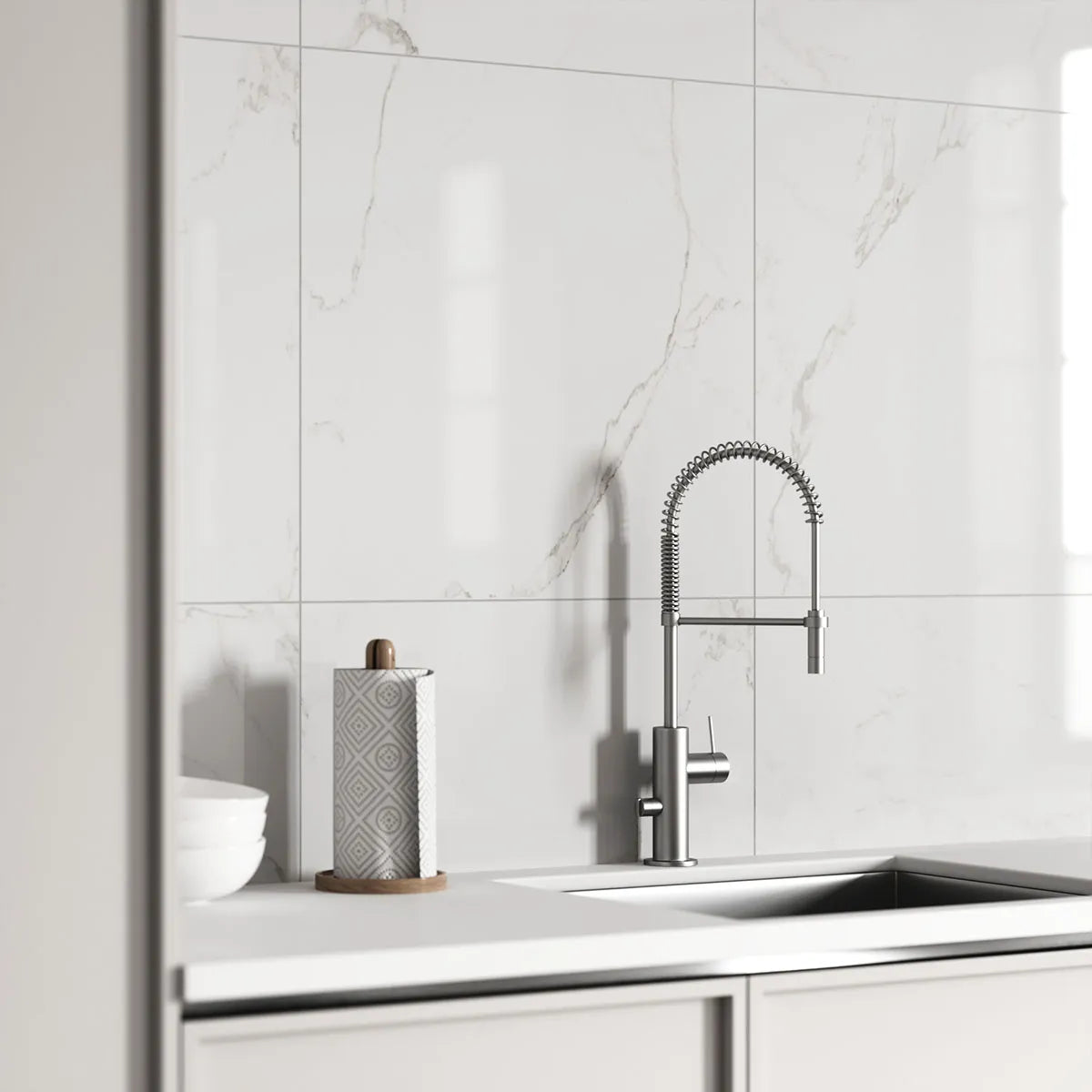 Klinker Tenfors Carrara Marmor Blank 60x60