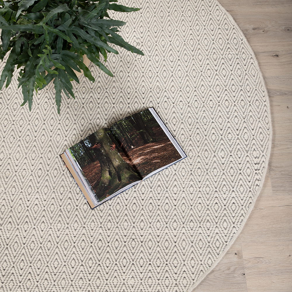 Handvävd Matta Venture Home Julana Rund Ull