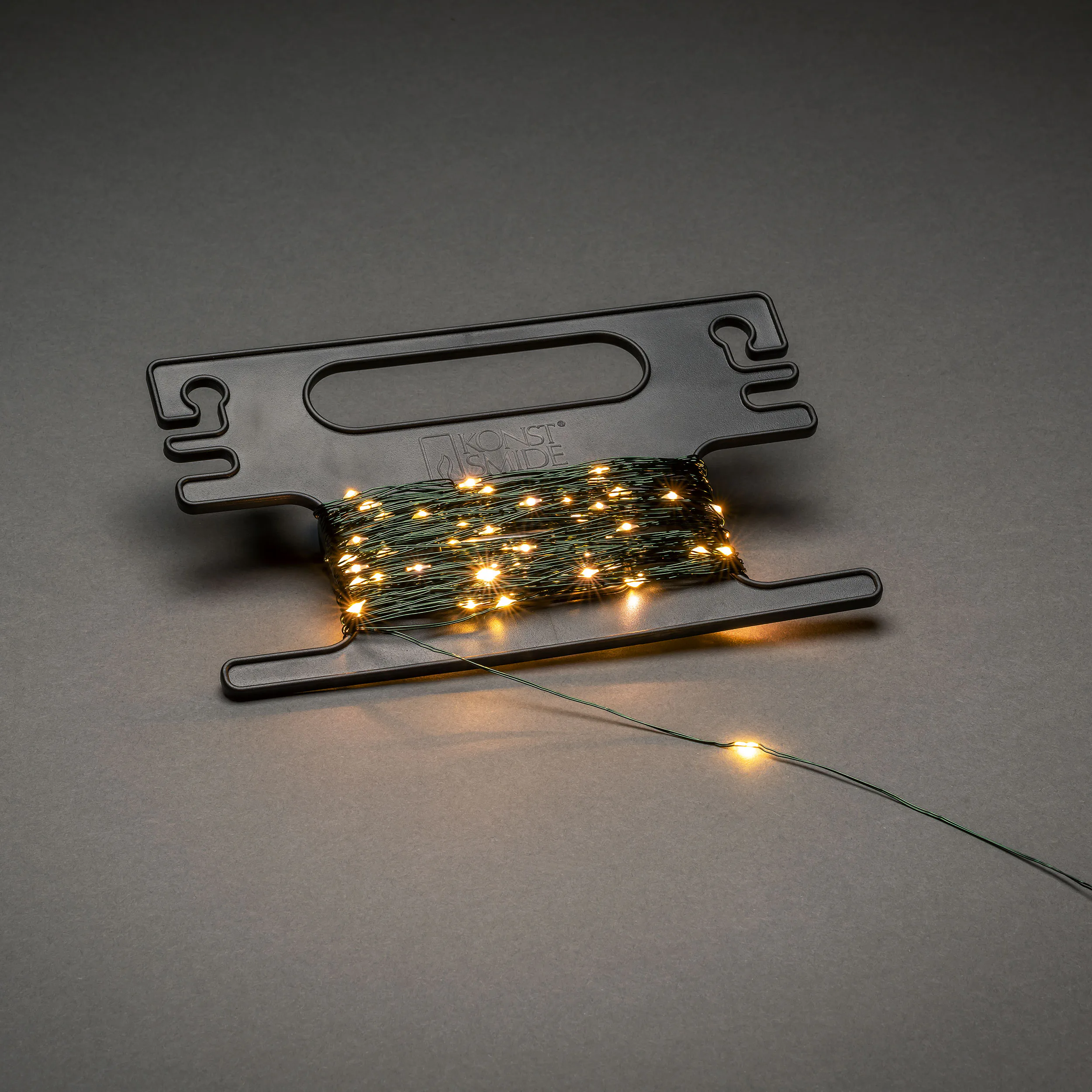 Slinga 100 amber micro LED grön kabel m.sladdvinda 3V/IP44 Grön