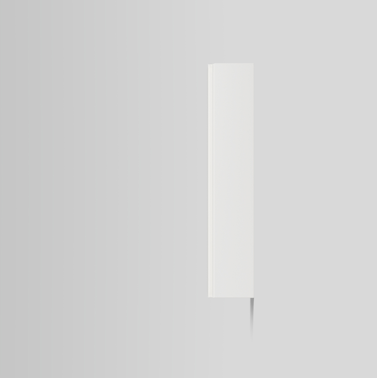 Väggskåp Grip 40/15 Pure White, 2 Hy, Vä Färg: Pure White, Hängning: Vänster