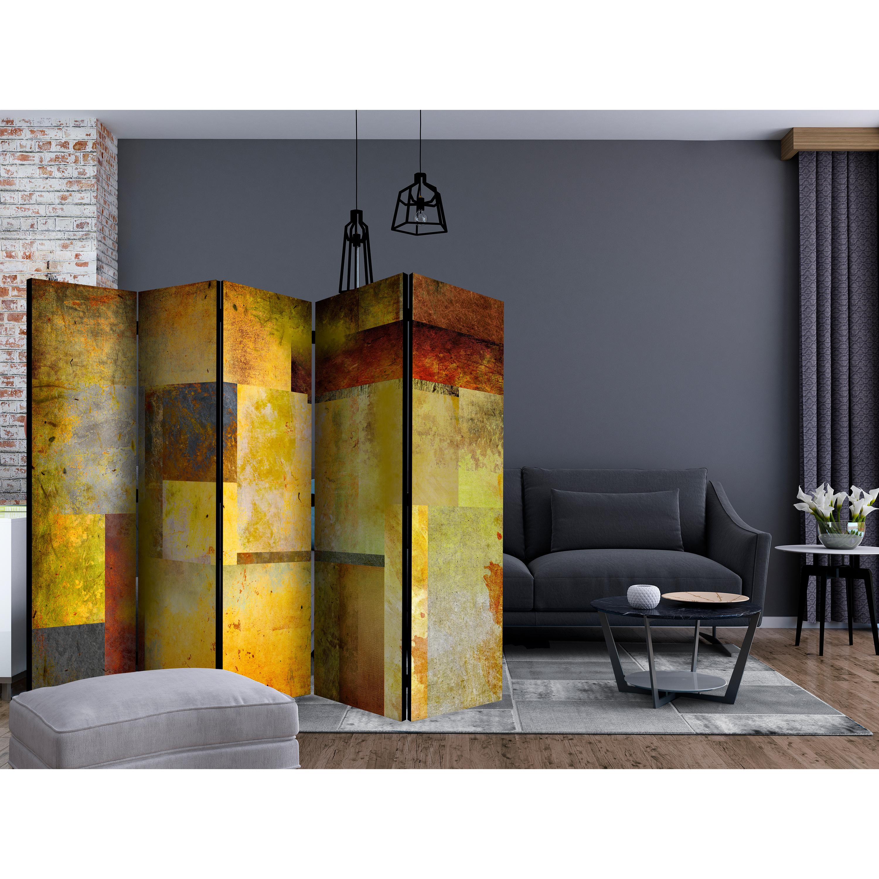 Rumsavdelare Skärmvägg Arkiio Orange Hue of Art Expression II 225x172 cm