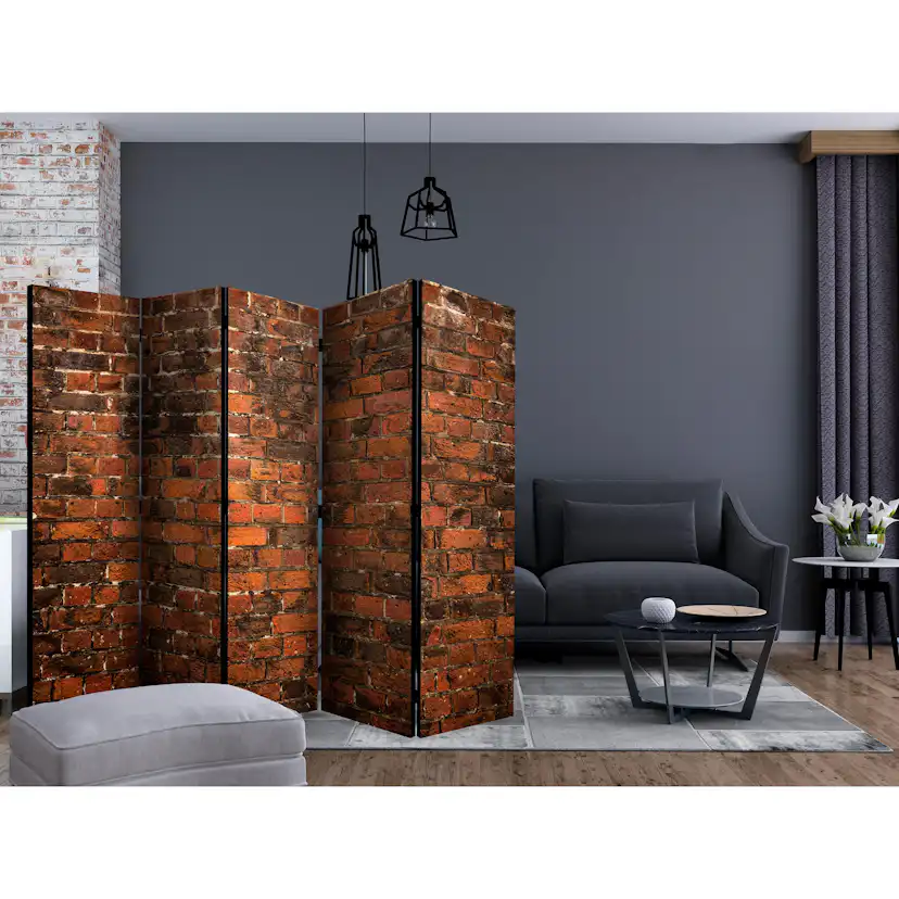Rumsavdelare Skärmvägg Arkiio Old Brick Wall II 225x172 cm