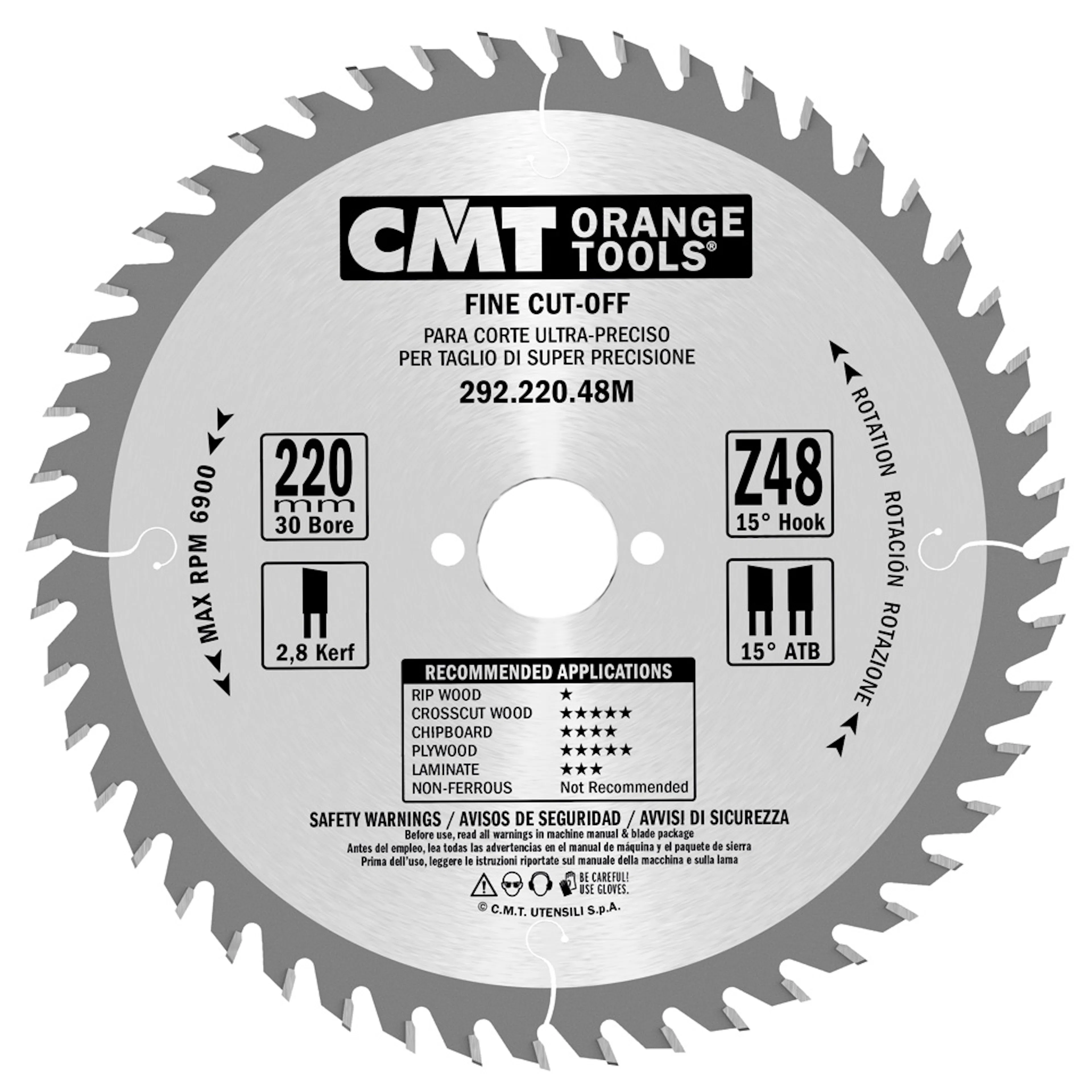 Cirkelsågklinga CMT Orange Tools W