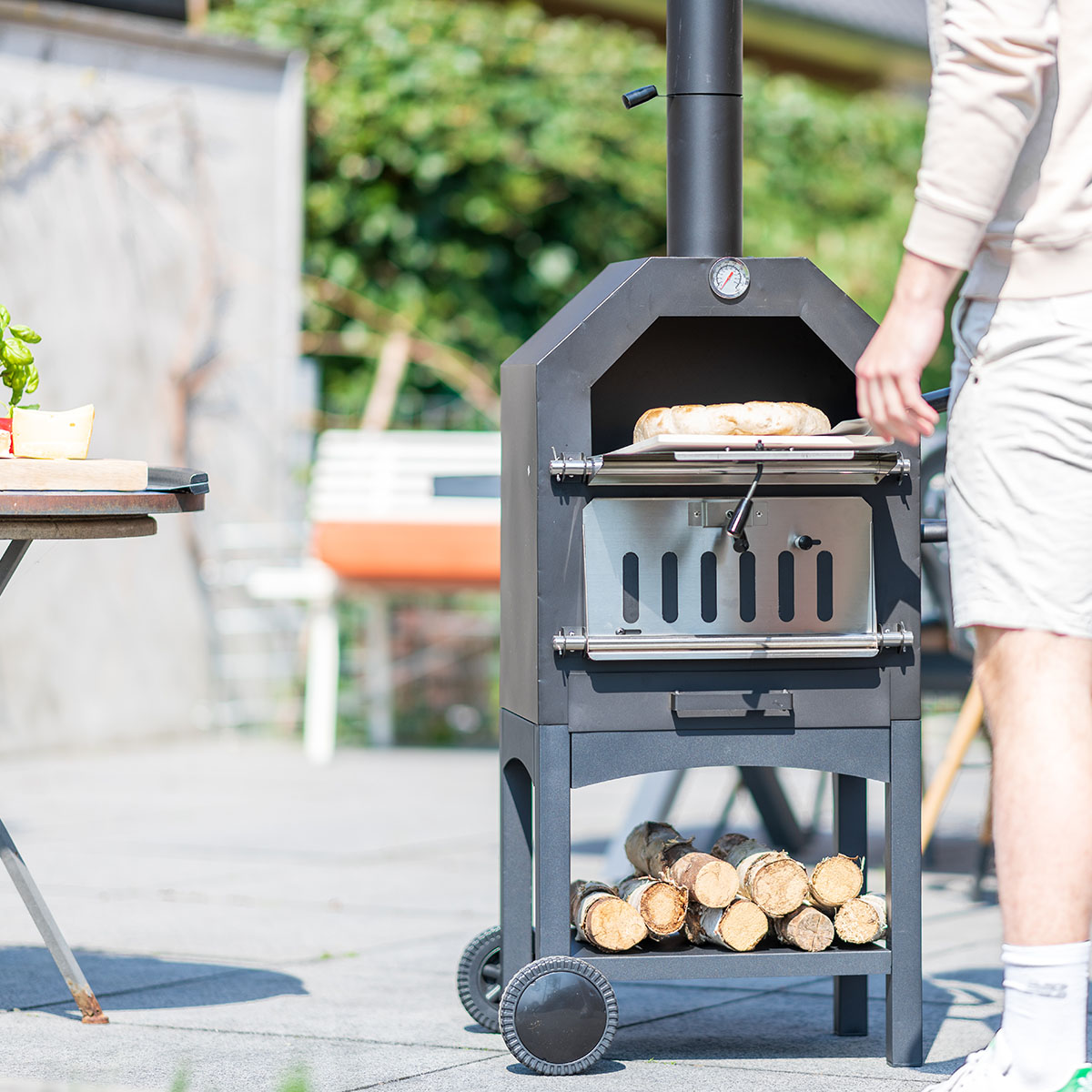 Pizzaugn RedFire Lorenzo för Utomhhusbruk inkl Pizzatallrik