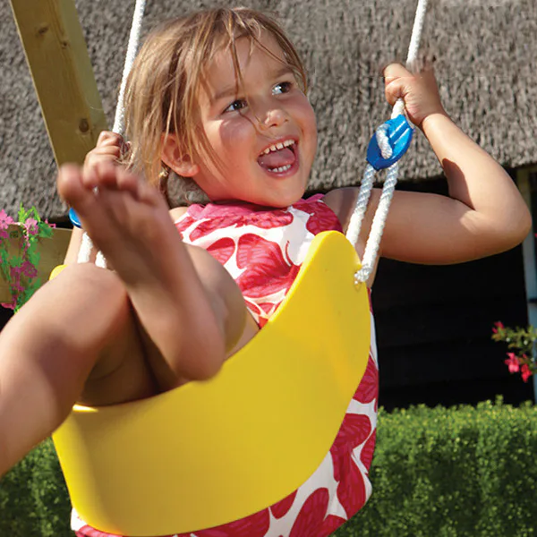 Jungle Gym Sling Swing lättviktsgunga, gul, komplett kit Gul