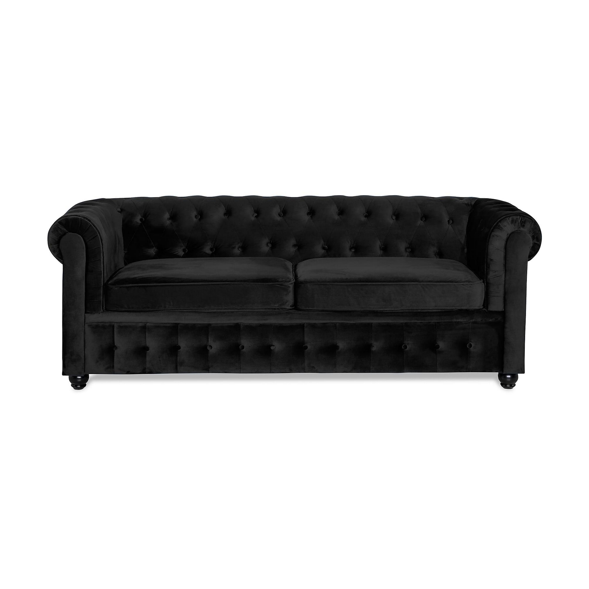 Bäddsoffa Manor House Chesterfield Lyx 3-sits Sammet
