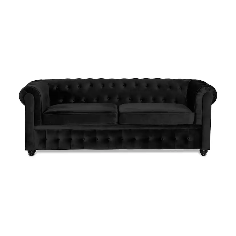 Bäddsoffa Manor House Chesterfield Lyx 3-sits Sammet