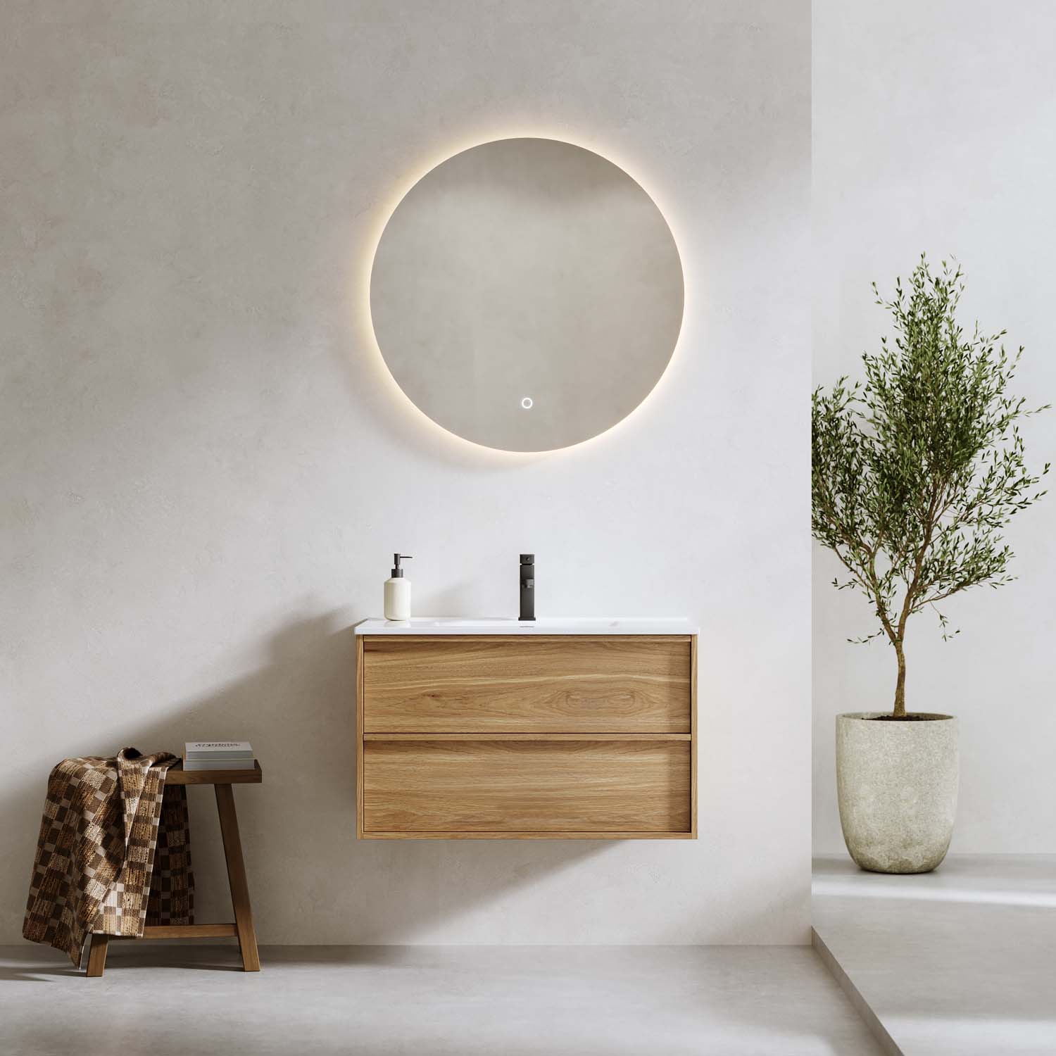 Tvättställsskåp Bathlife Charm med Tvättställ