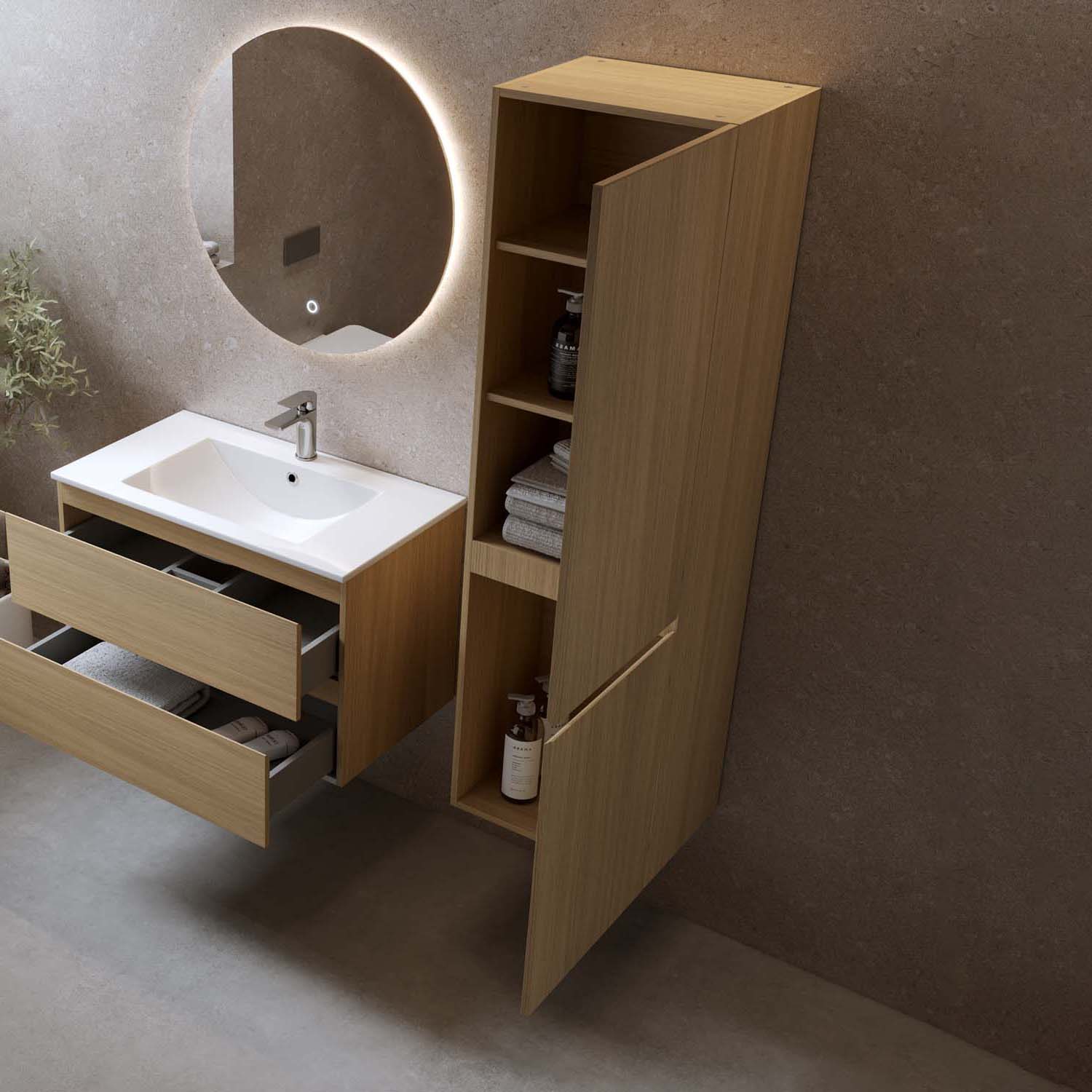 Sidoskåp Bathlife Eufori Ljus Ek