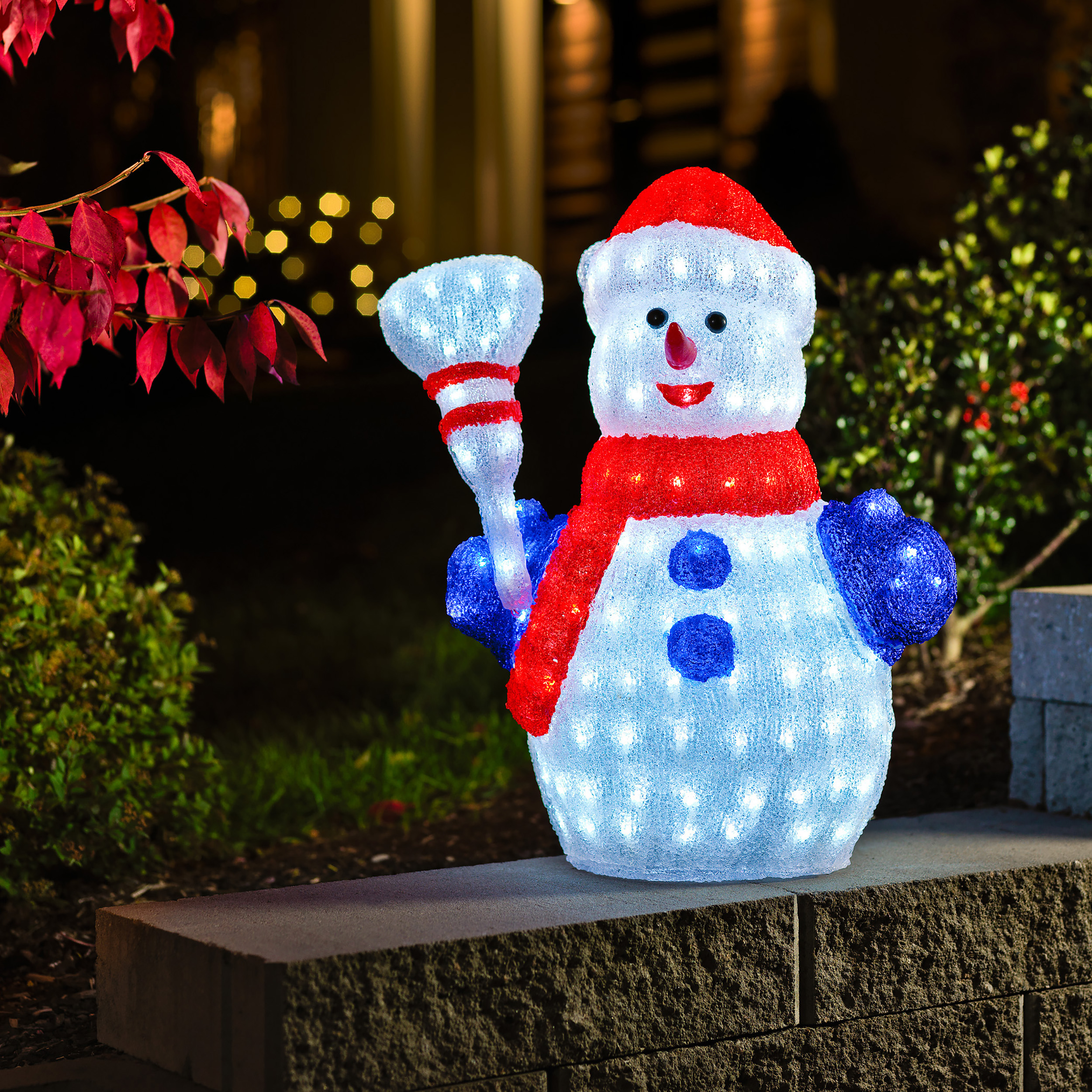 Dekorationsbelysning Gnosjö Konstsmide Snögubbe LED 60 cm