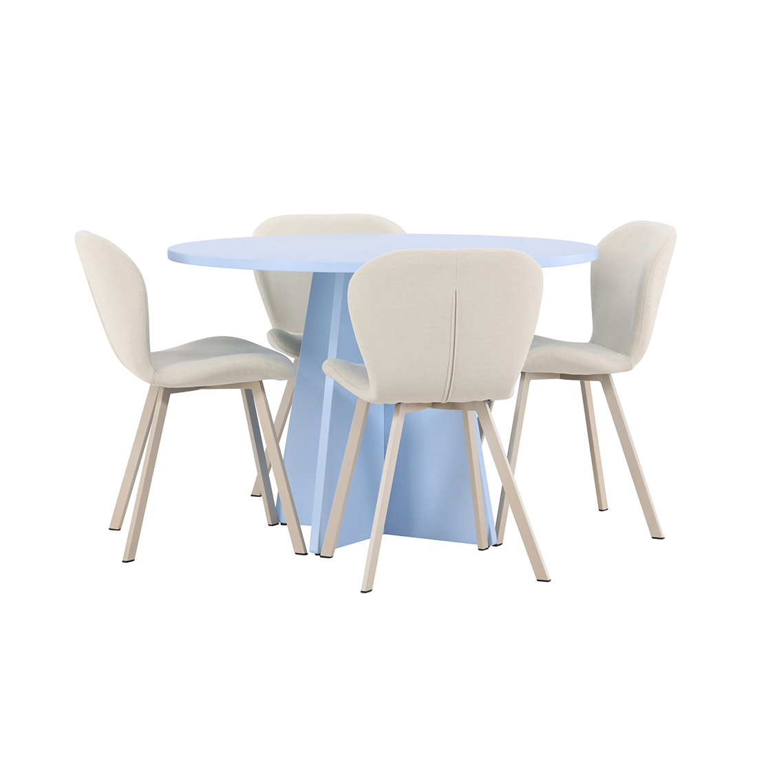 Matgrupp Venture Home Bootcut Ø110 cm med 4st Lilja Matstolar