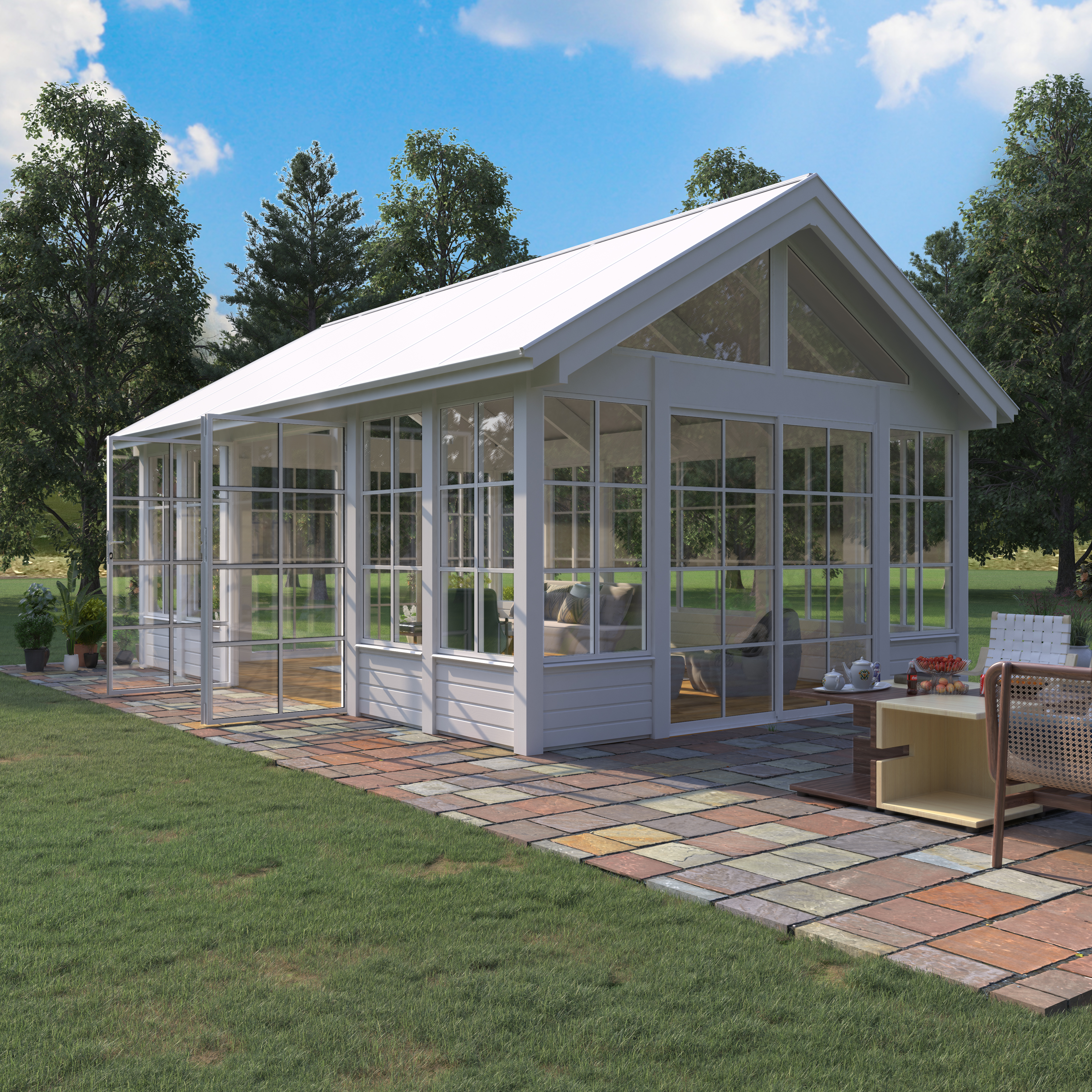 Växthus/Orangeri Landskap Grönska Sommar 25 kvm