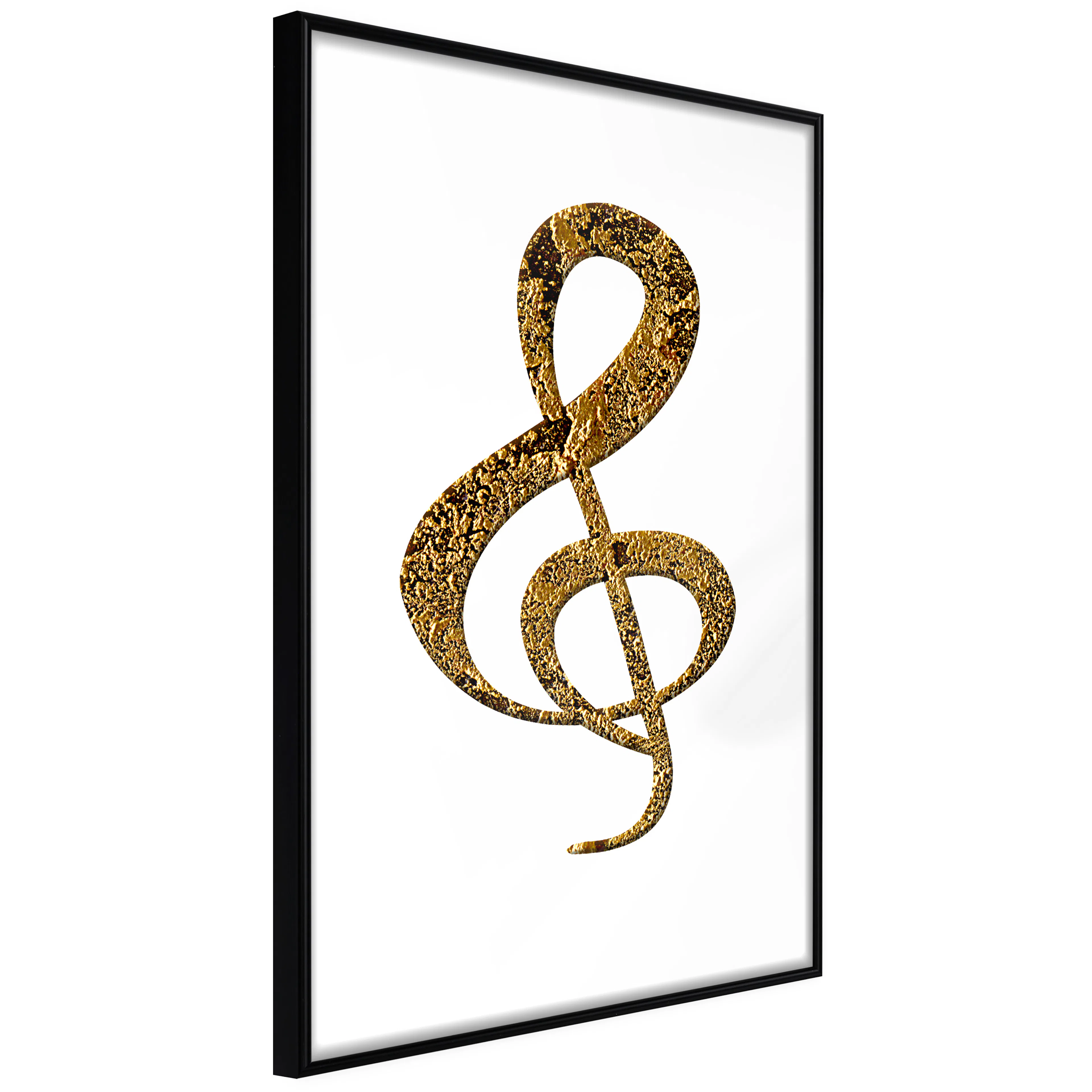 Affisch - Treble Clef [Poster] 20x30 Svart ram, 20x30 cm
