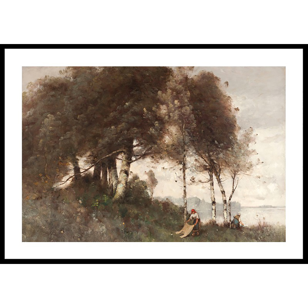 Poster Gallerix Paysage Aux Lavandières By Paul Trouillebert